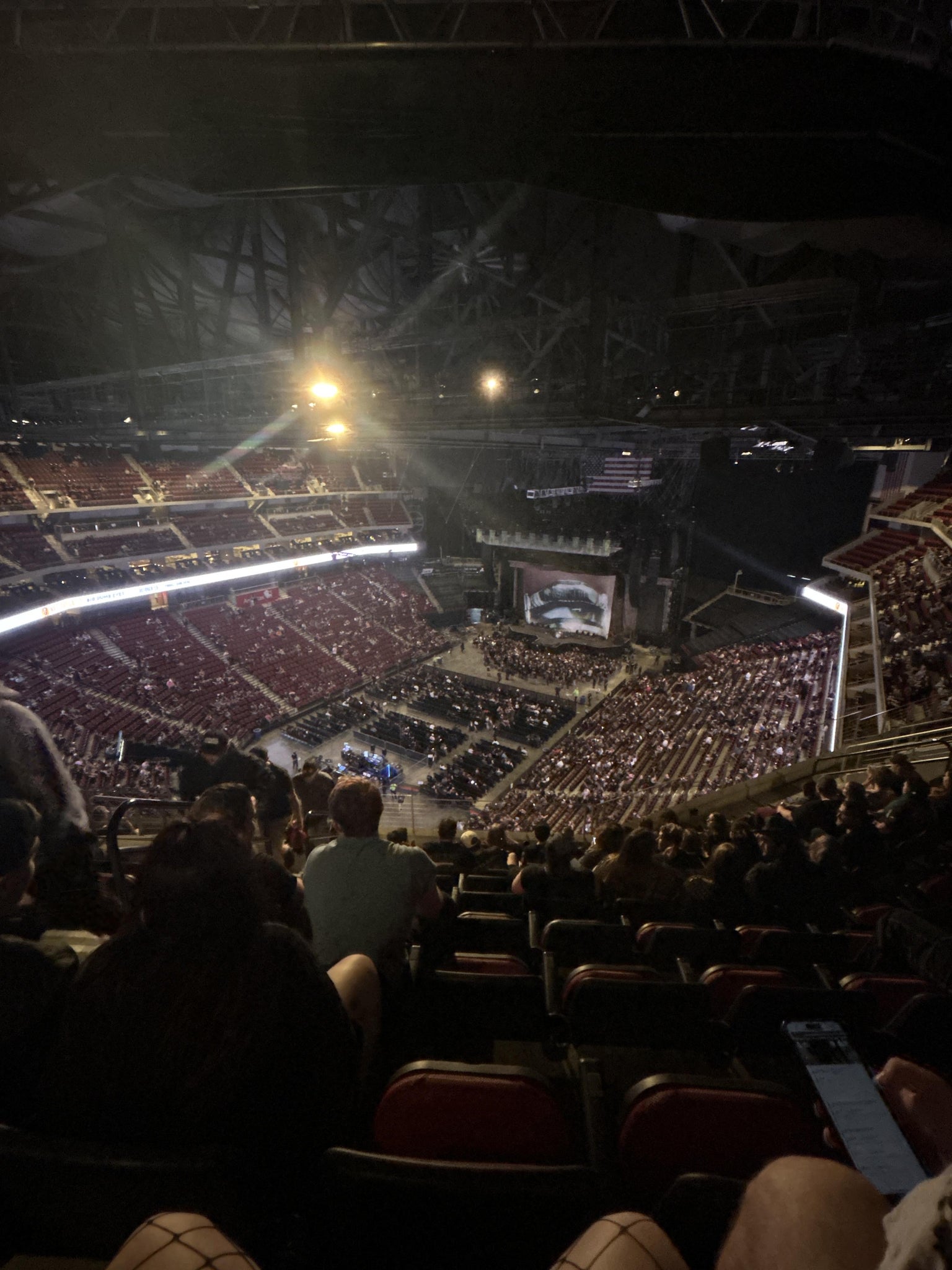 Real Fan View taken from Section 308 at Pinnacle Bank Arena by Breanna O