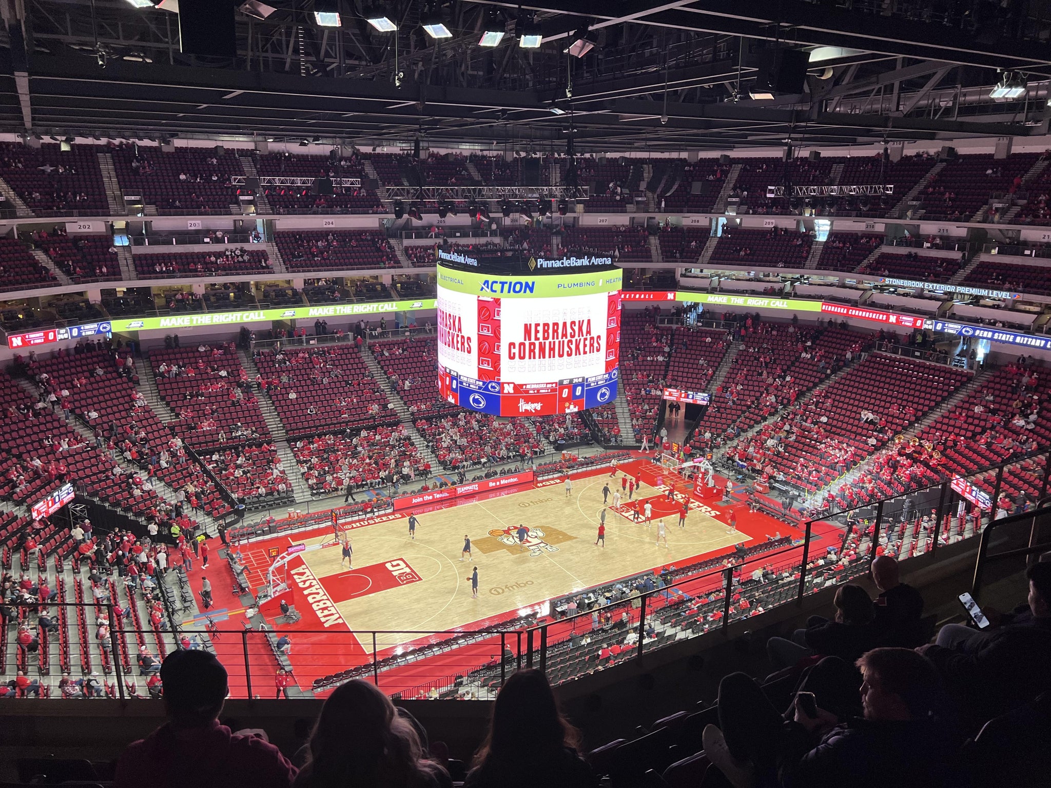 Real Fan View taken from Section 321 at Pinnacle Bank Arena by Alicia H
