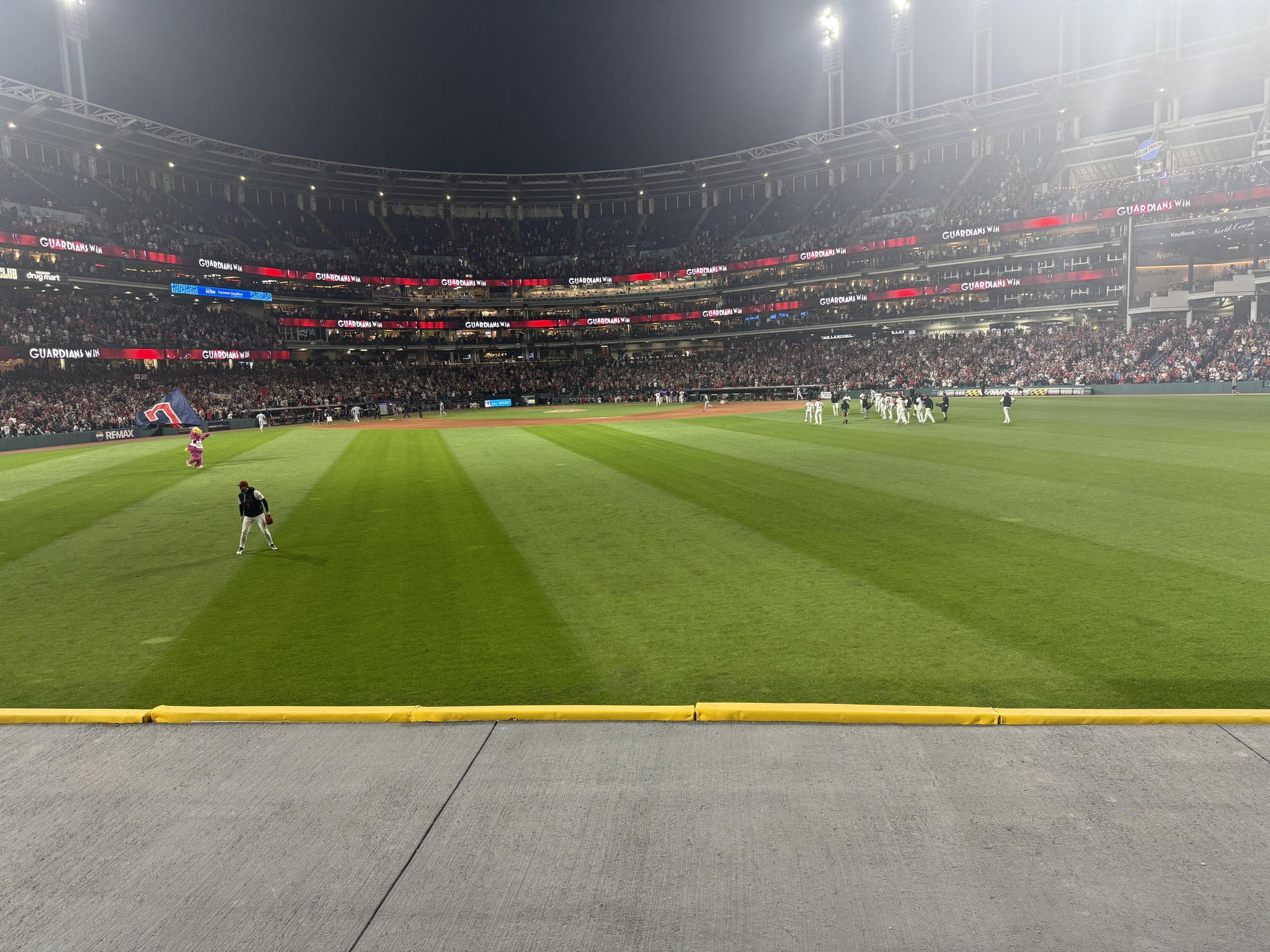 Vue réelle des fans prise de la Section 101 1 au site Progressive Field par Joseph S