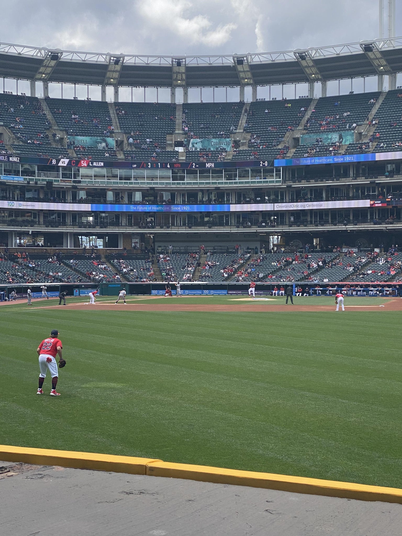 Real Fan View taken from Section 101 2 at Progressive Field by Samantha S