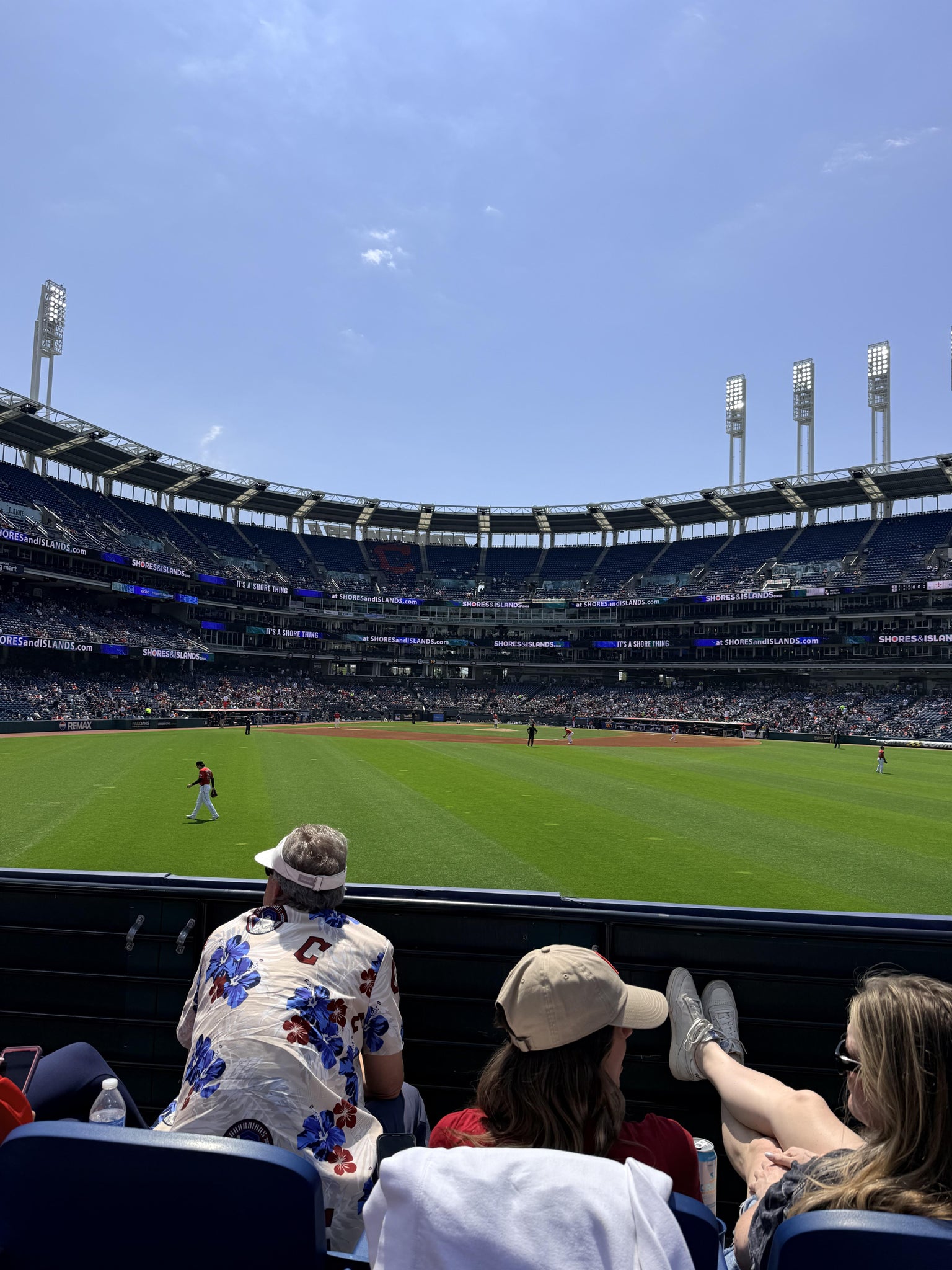 Vue réelle des fans prise de la Section 101 3 au site Progressive Field par Adam W