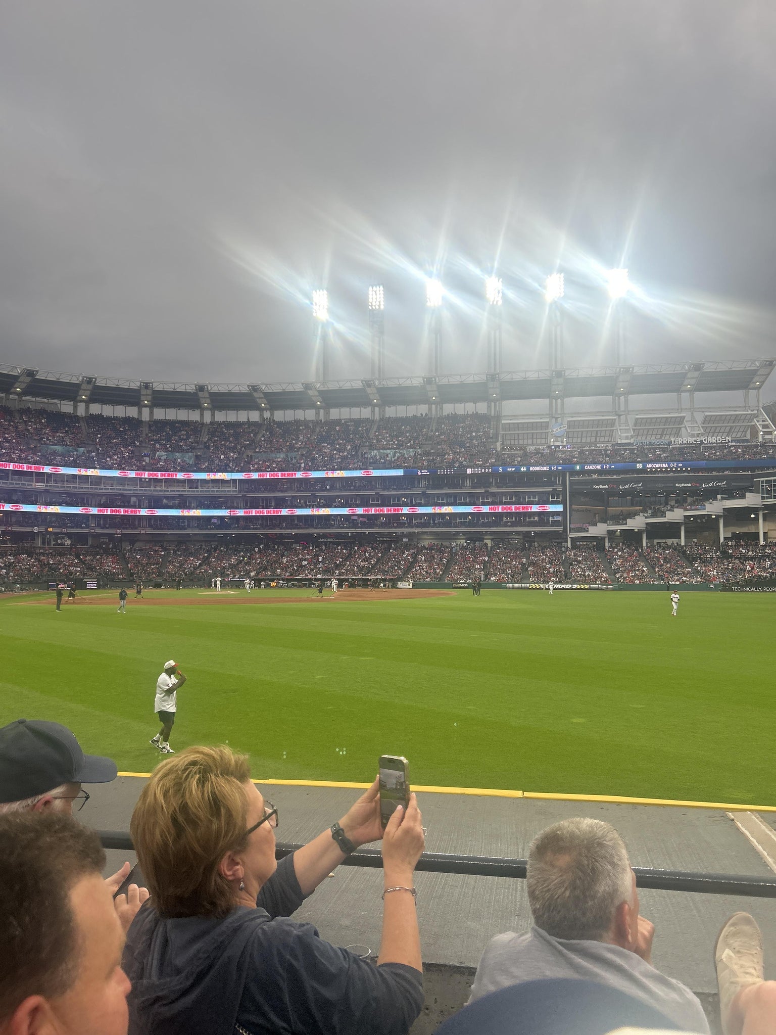 Vue réelle des fans prise de la Section 109 au site Progressive Field par Tony M