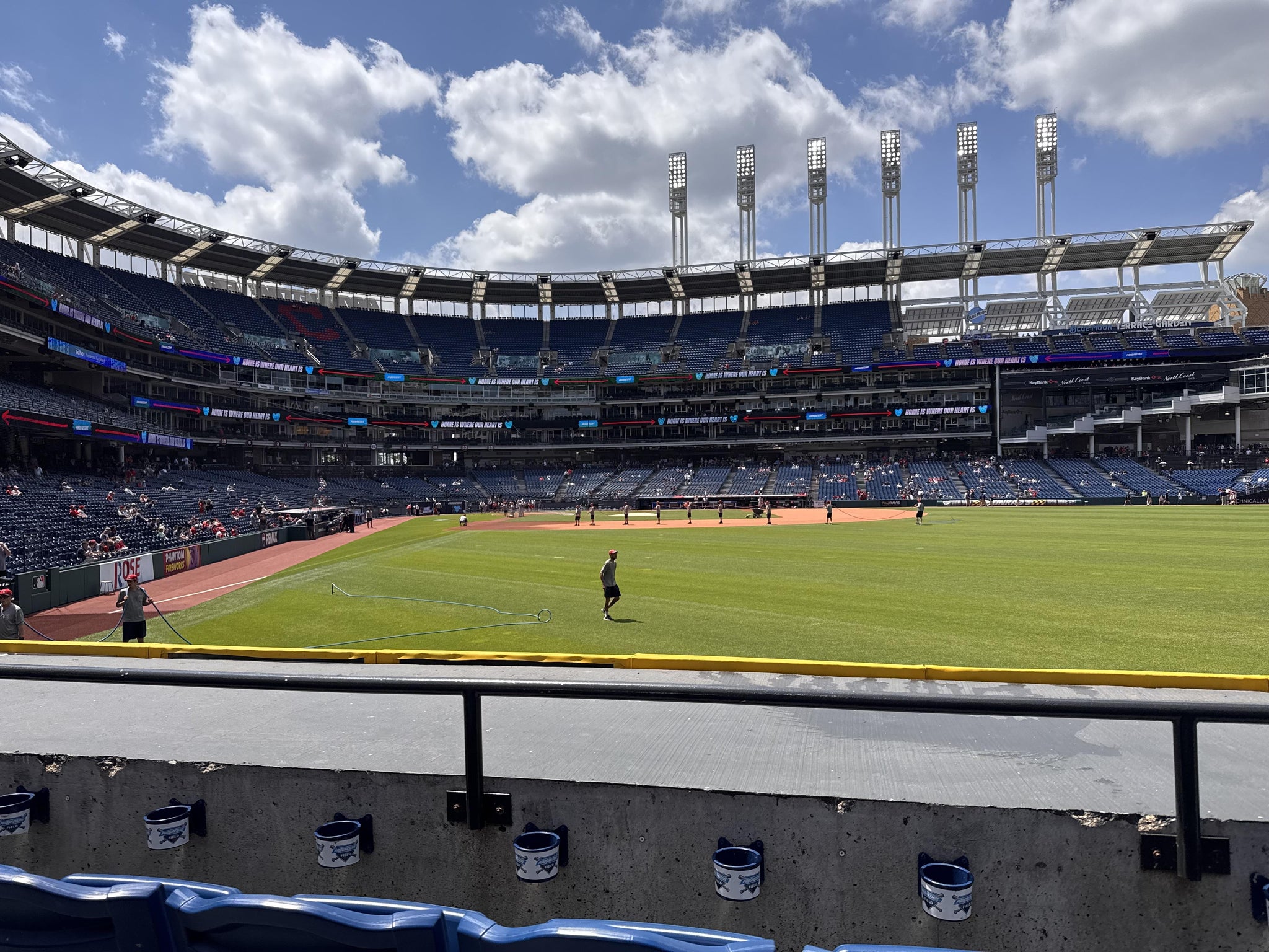 Vue réelle des fans prise de la Section 113 au site Progressive Field par Jackie L
