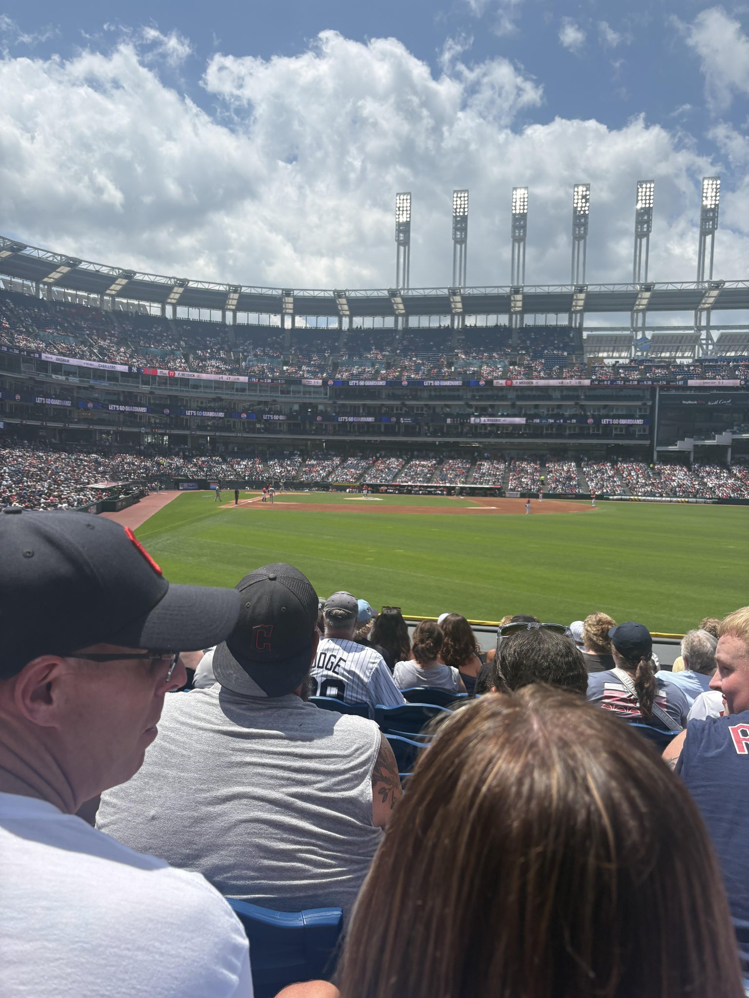 Real Fan View taken from Section 113 at Progressive Field by Nicholas S