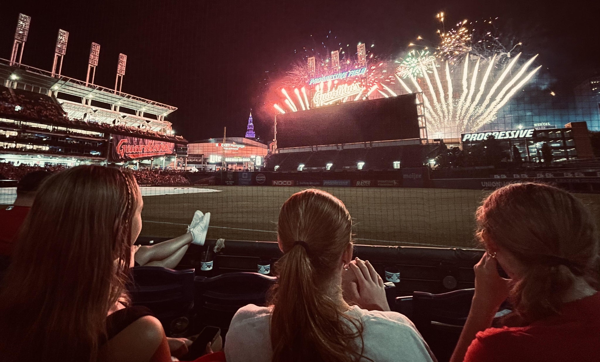 Vue réelle des fans prise de la Section 130 au site Progressive Field par Seth M
