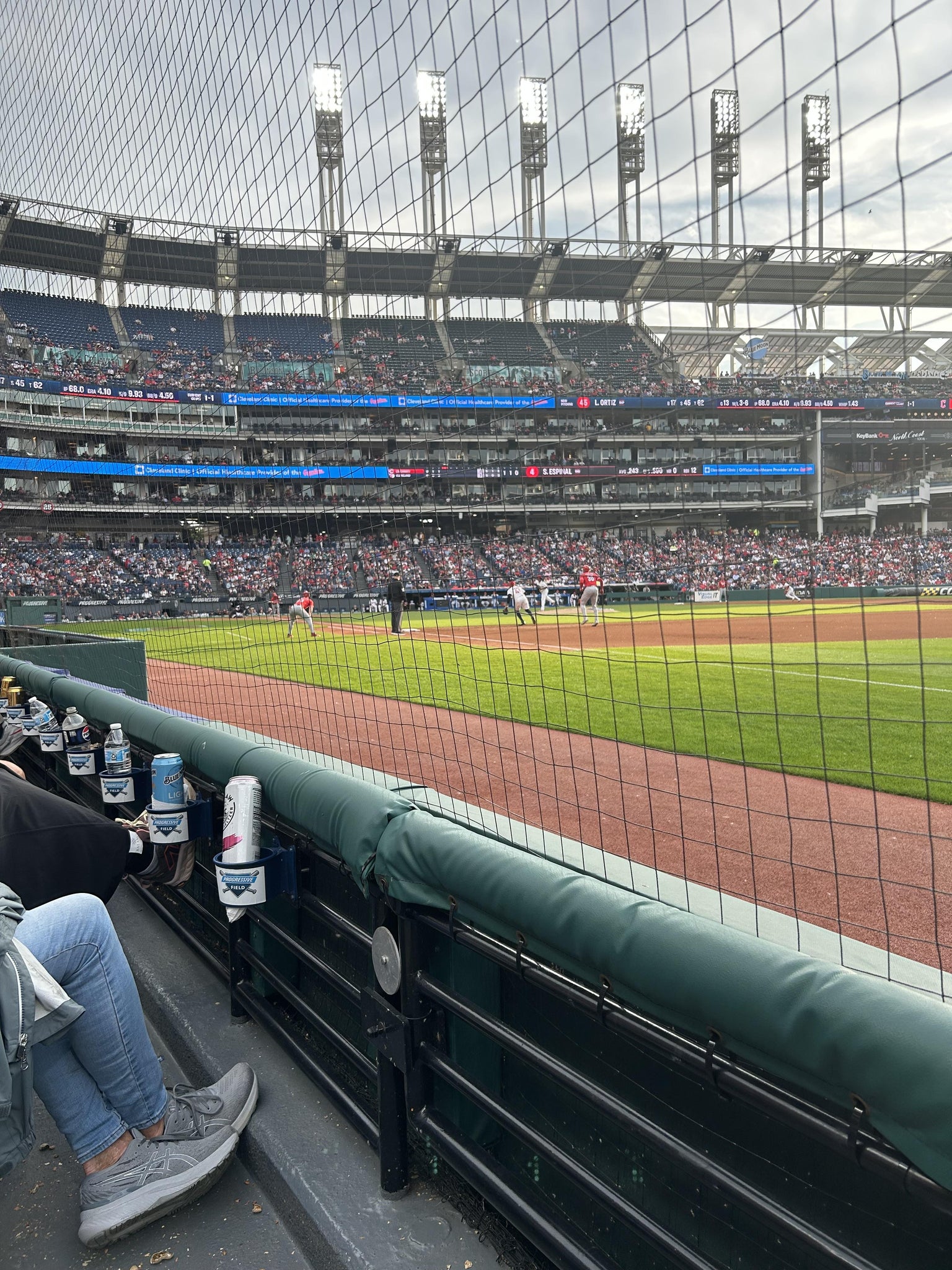 Real Fan View taken from Section 131 at Progressive Field by Dan T