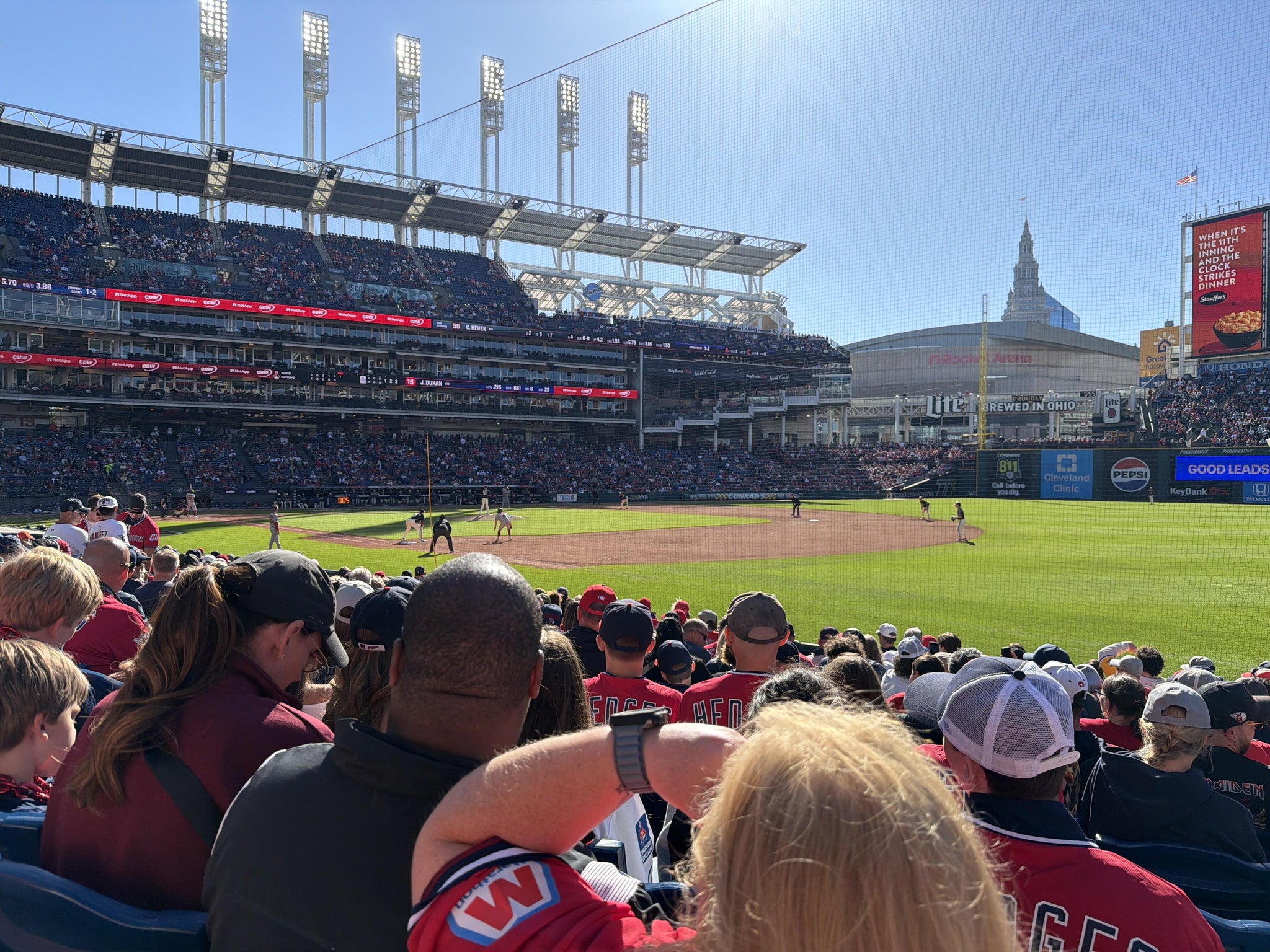 Real Fan View taken from Section 131 at Progressive Field by Steven D