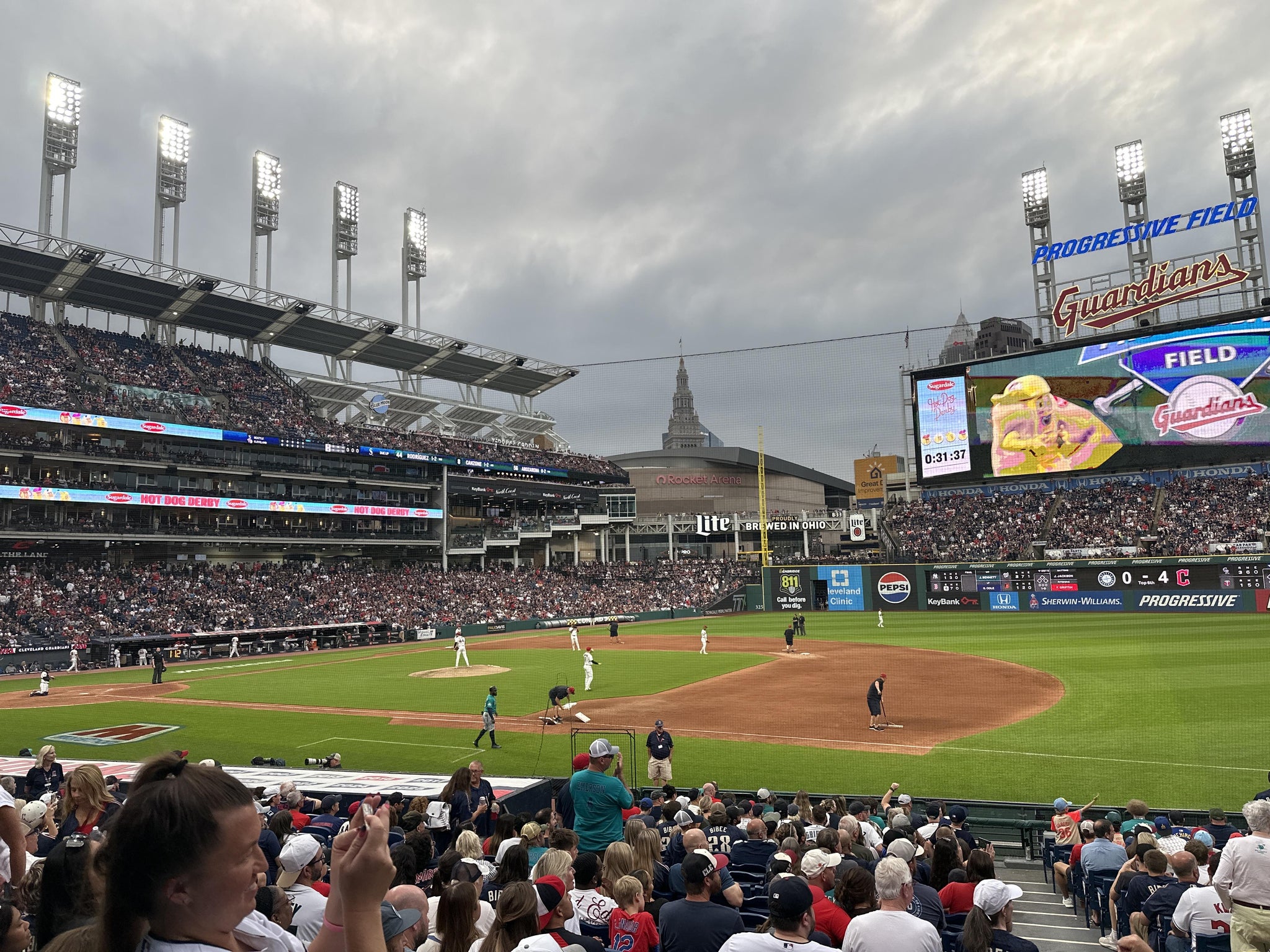 Real Fan View taken from Section 138 at Progressive Field by Jay K