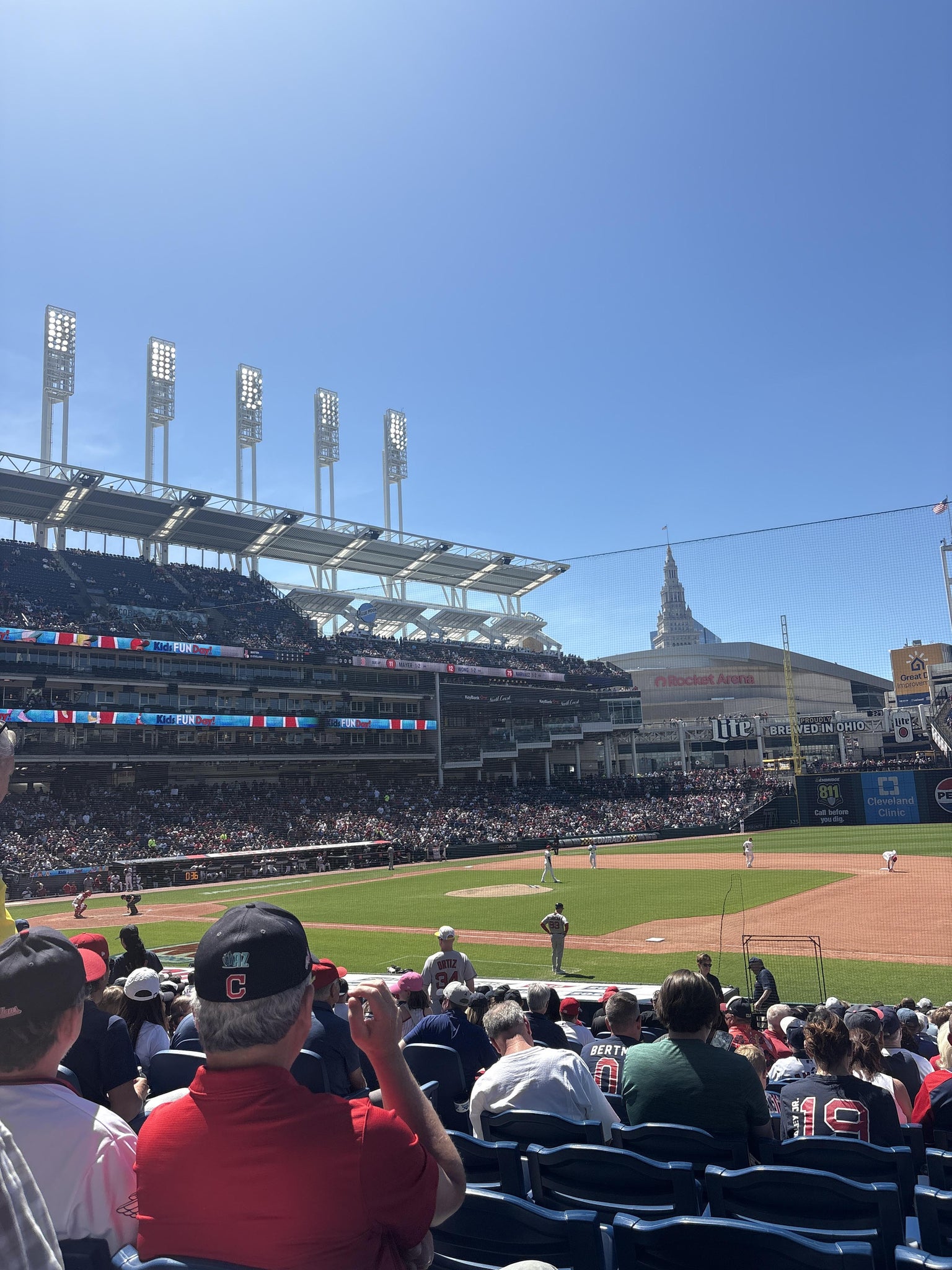 Real Fan View taken from Section 138 at Progressive Field by Anonymous User