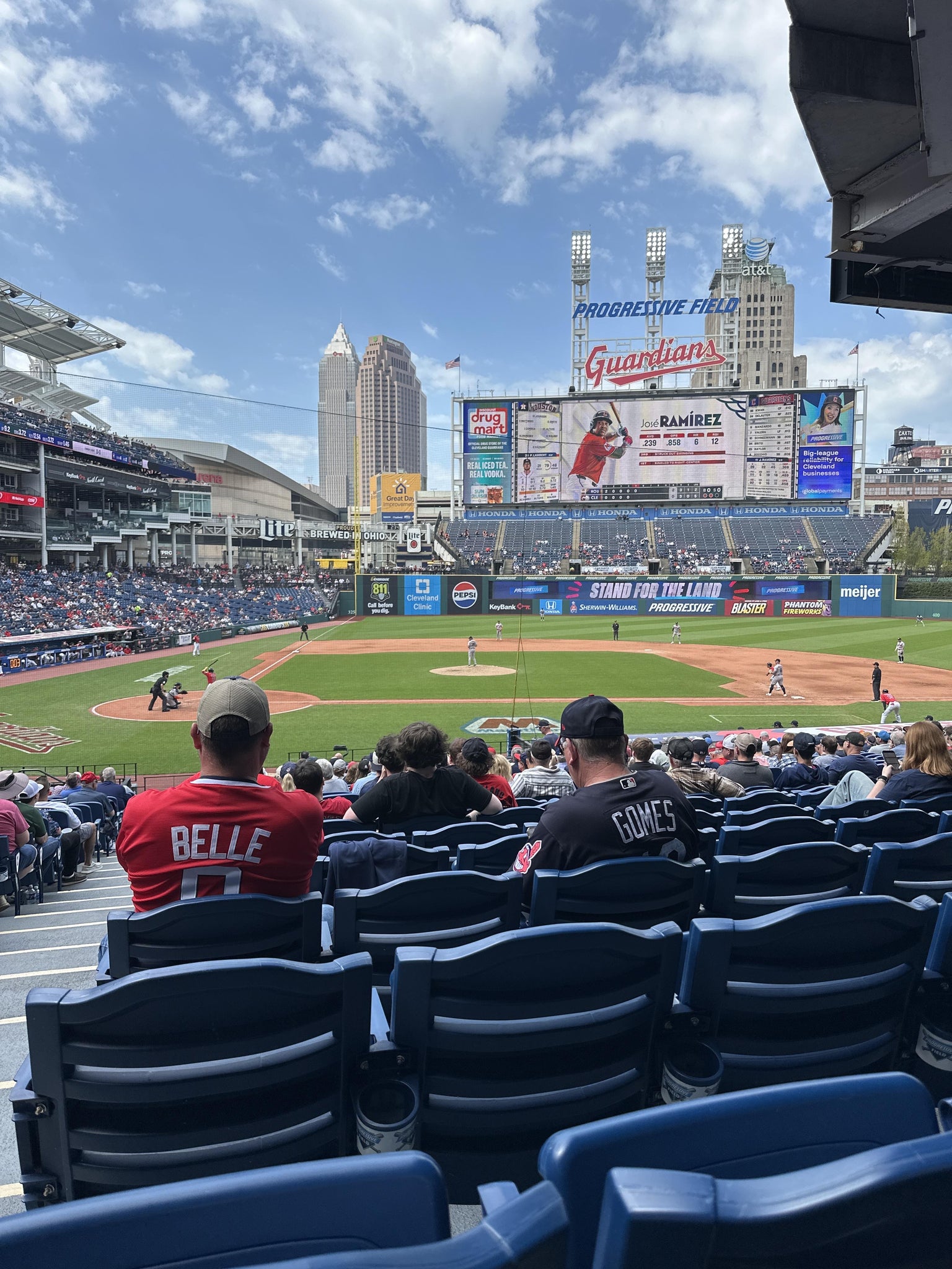 Real Fan View taken from Section 148 at Progressive Field by Jose  U