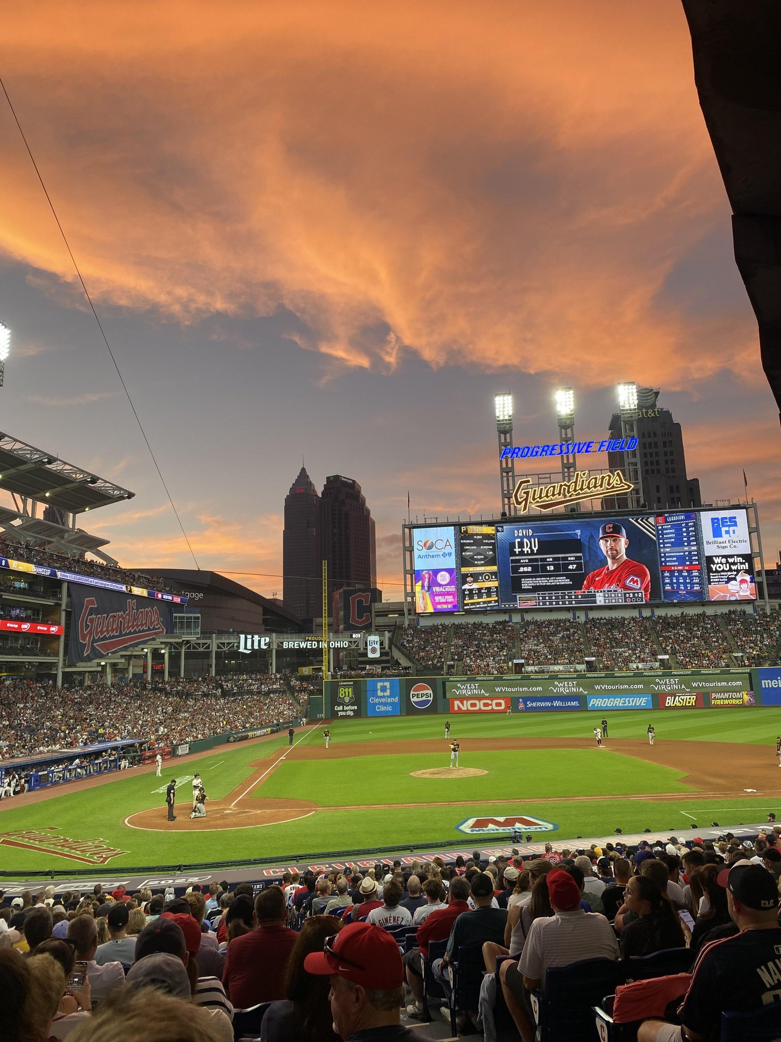 Real Fan View taken from Section 149 at Progressive Field by Giovanni A