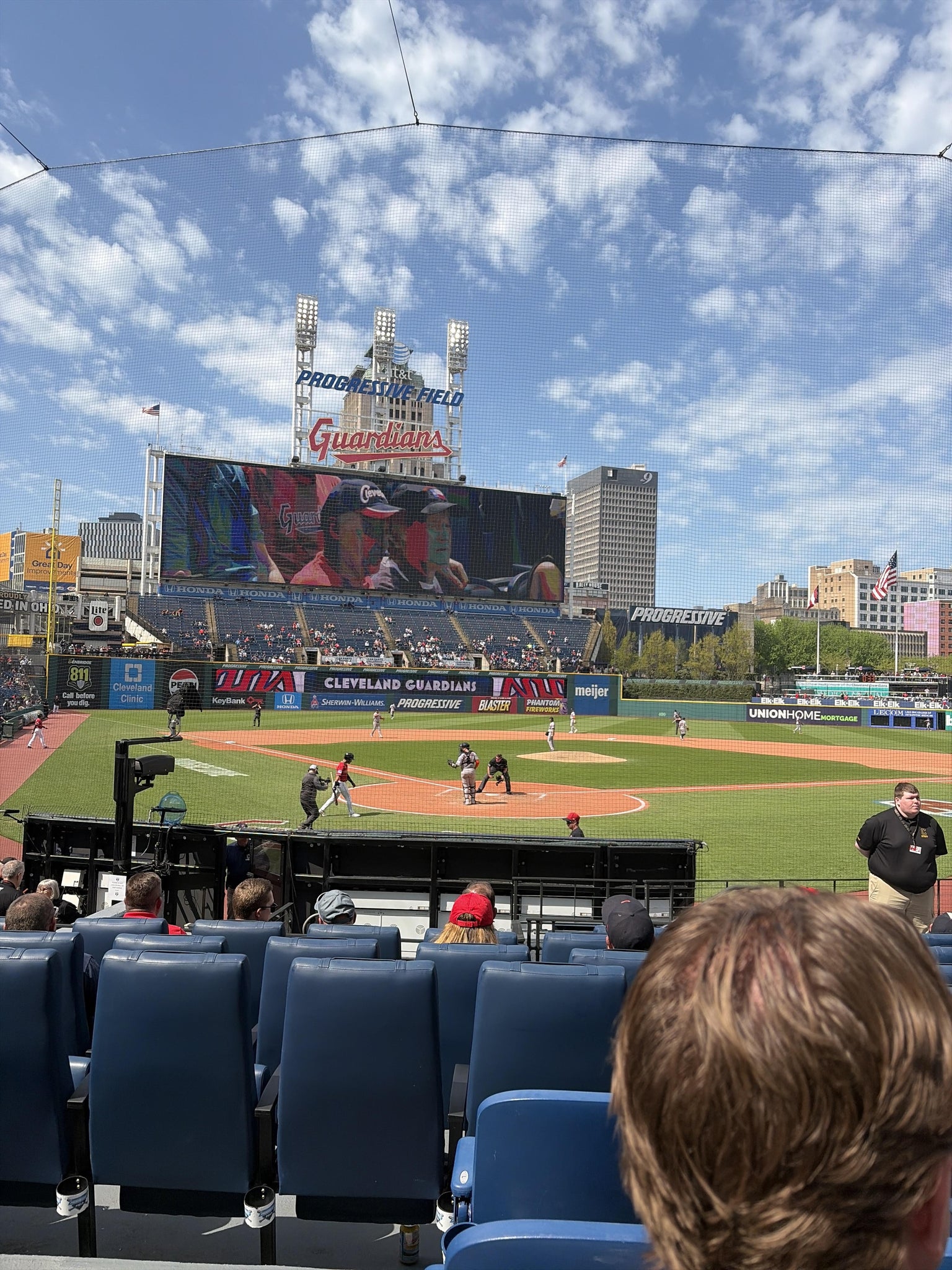 Vue réelle des fans prise de la Section 152 au site Progressive Field par Riley R
