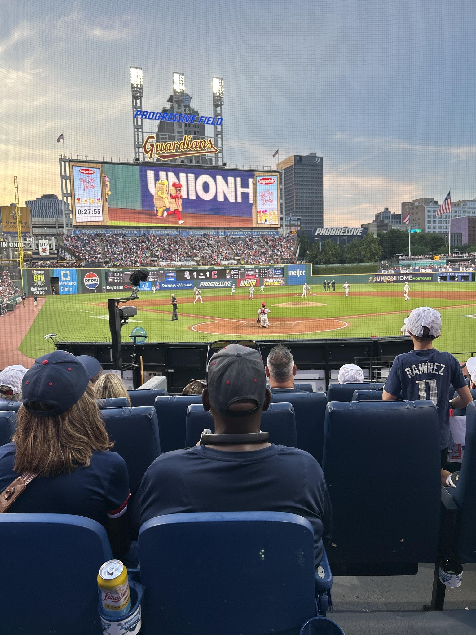 Real Fan View taken from Section 153 at Progressive Field by Mark W