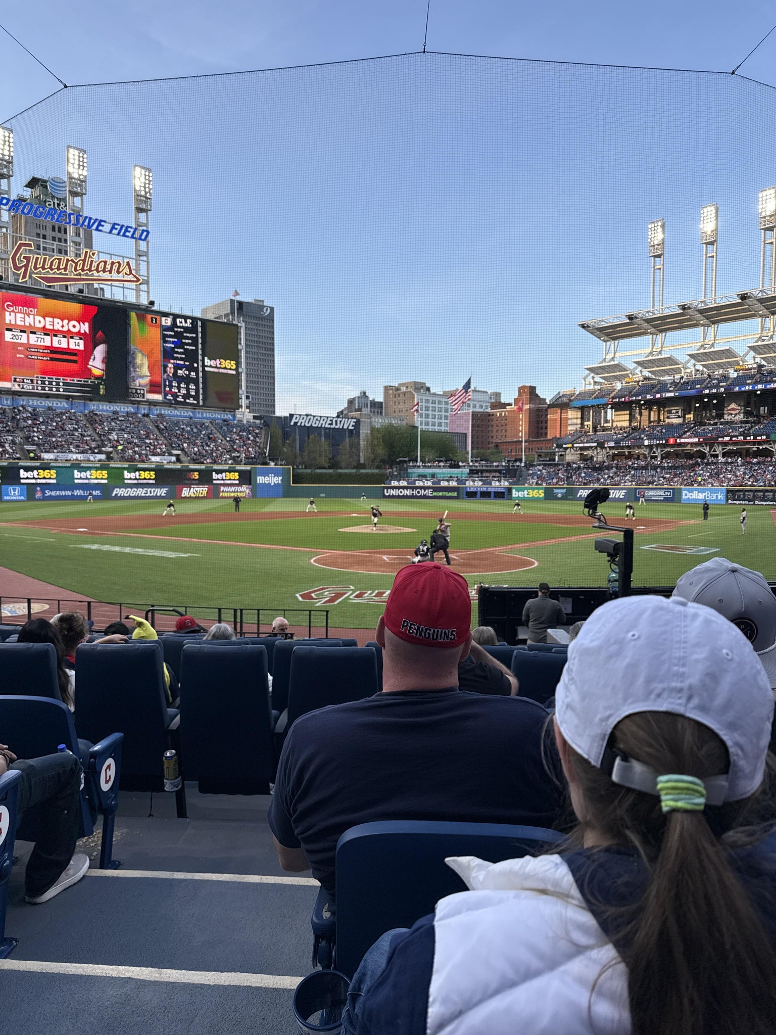 Vue réelle des fans prise de la Section 154 au site Progressive Field par Emma P
