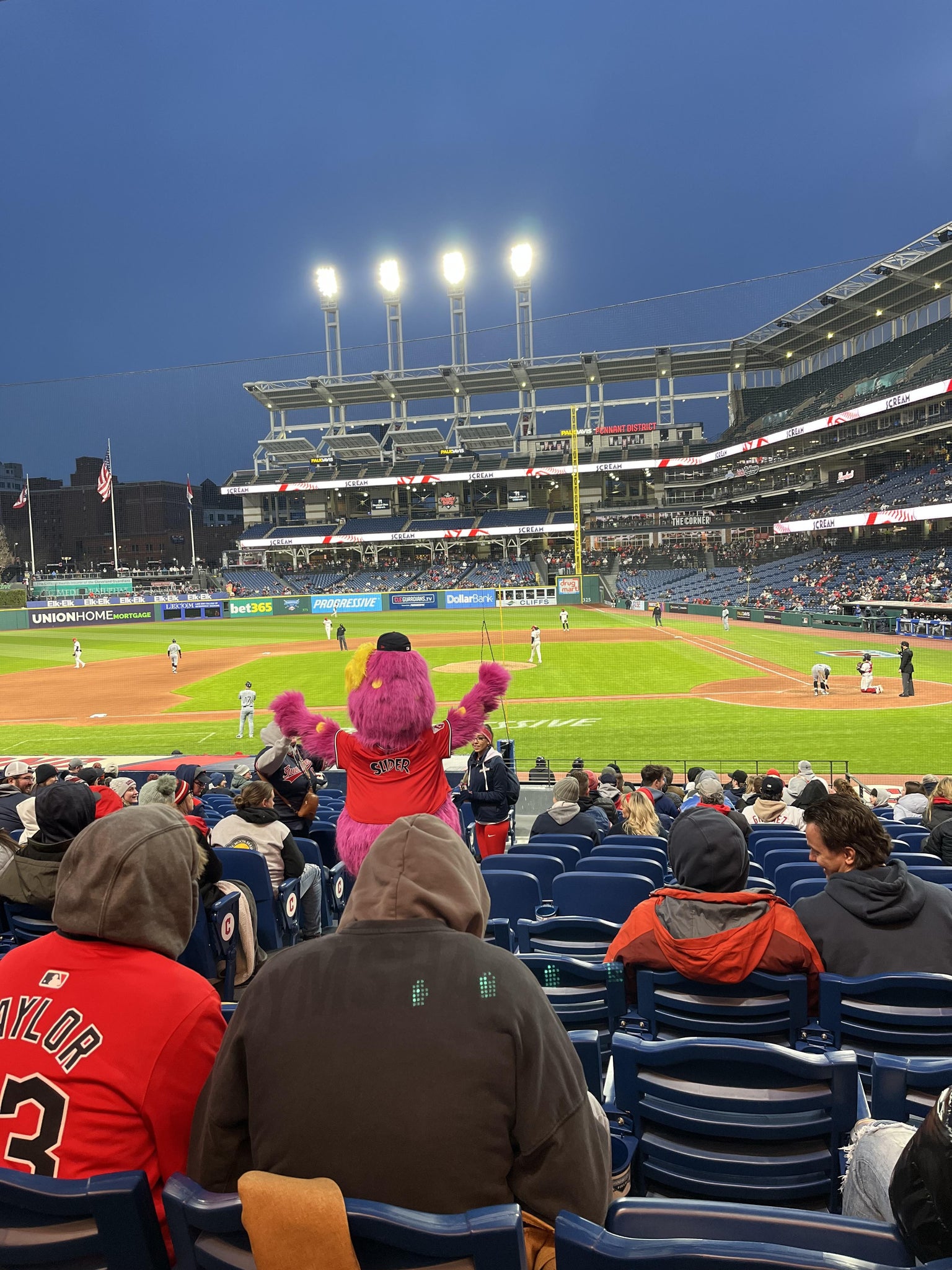 Vue réelle des fans prise de la Section 159 au site Progressive Field par Kevan R