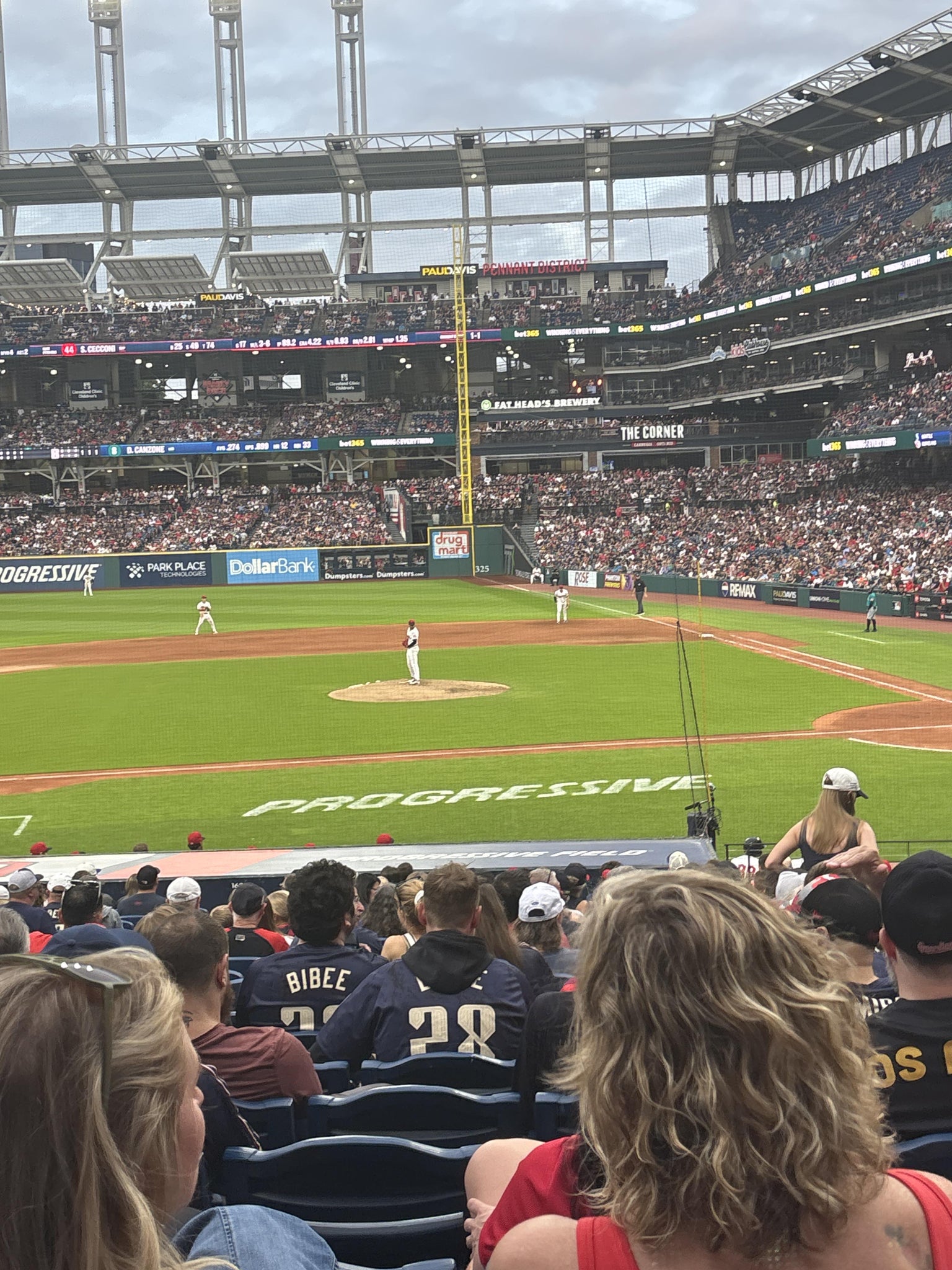 Real Fan View taken from Section 160 at Progressive Field by Rachel P