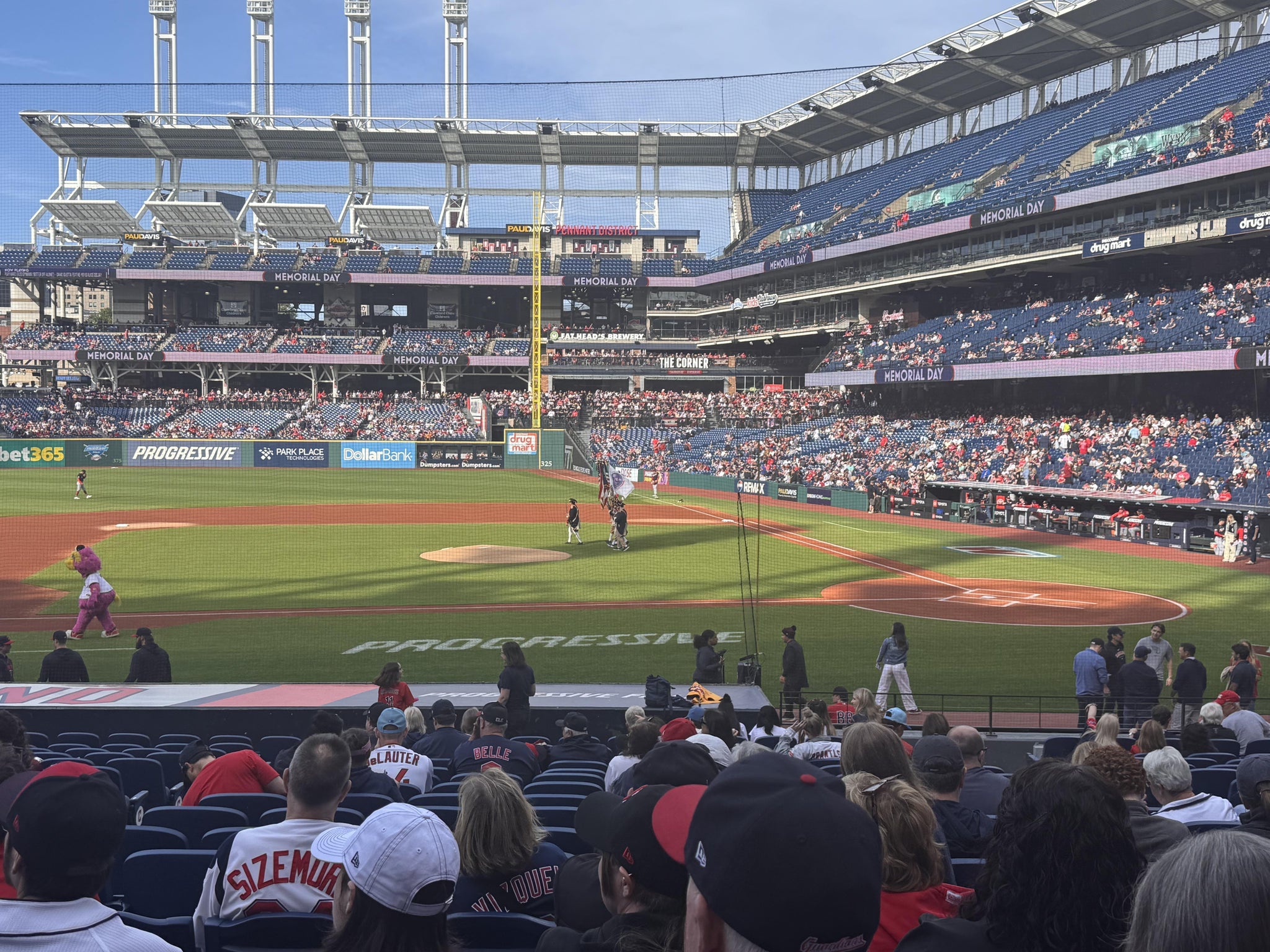 Real Fan View taken from Section 160 at Progressive Field by Christine V