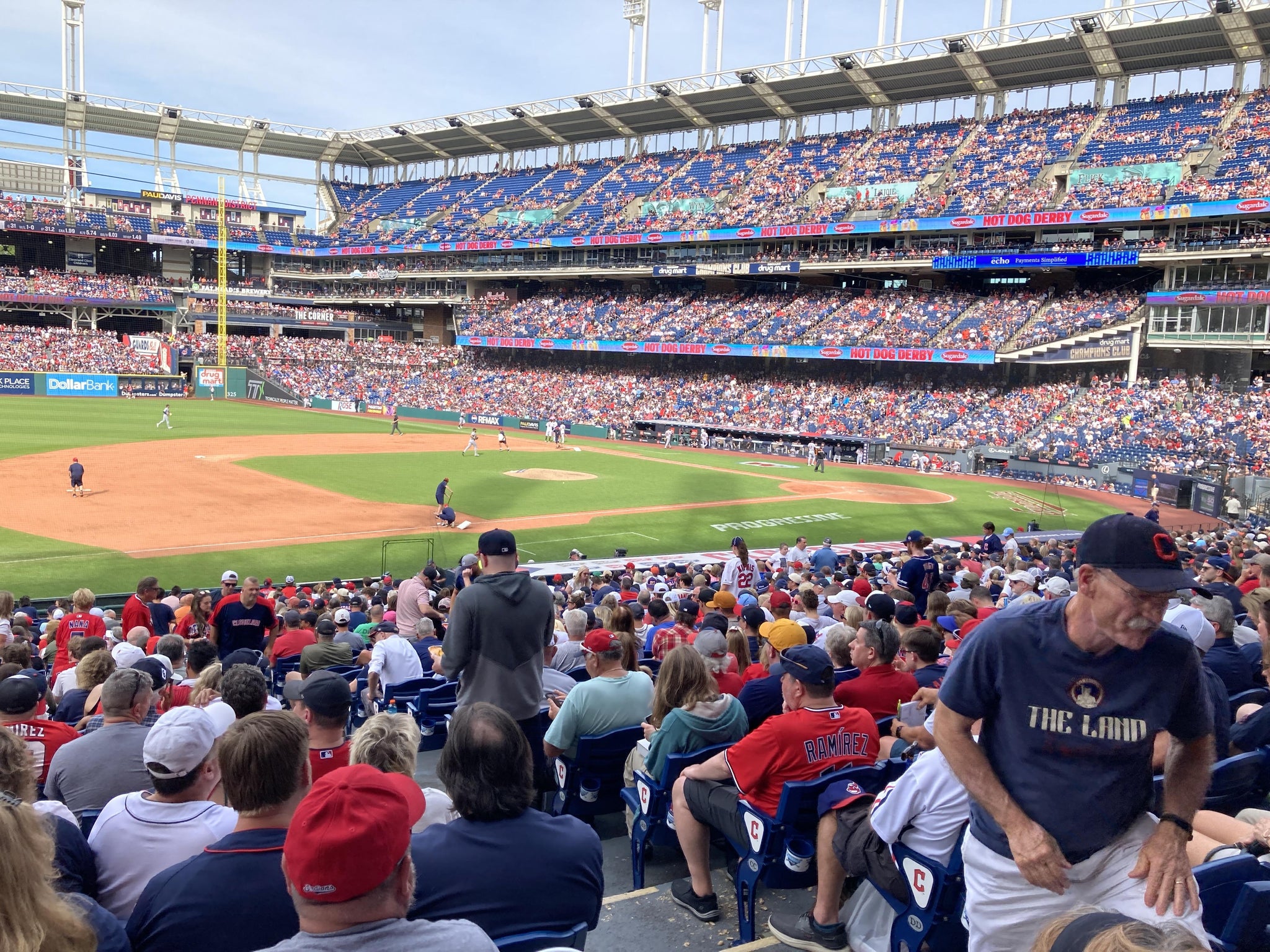Real Fan View taken from Section 167 at Progressive Field by Gary D