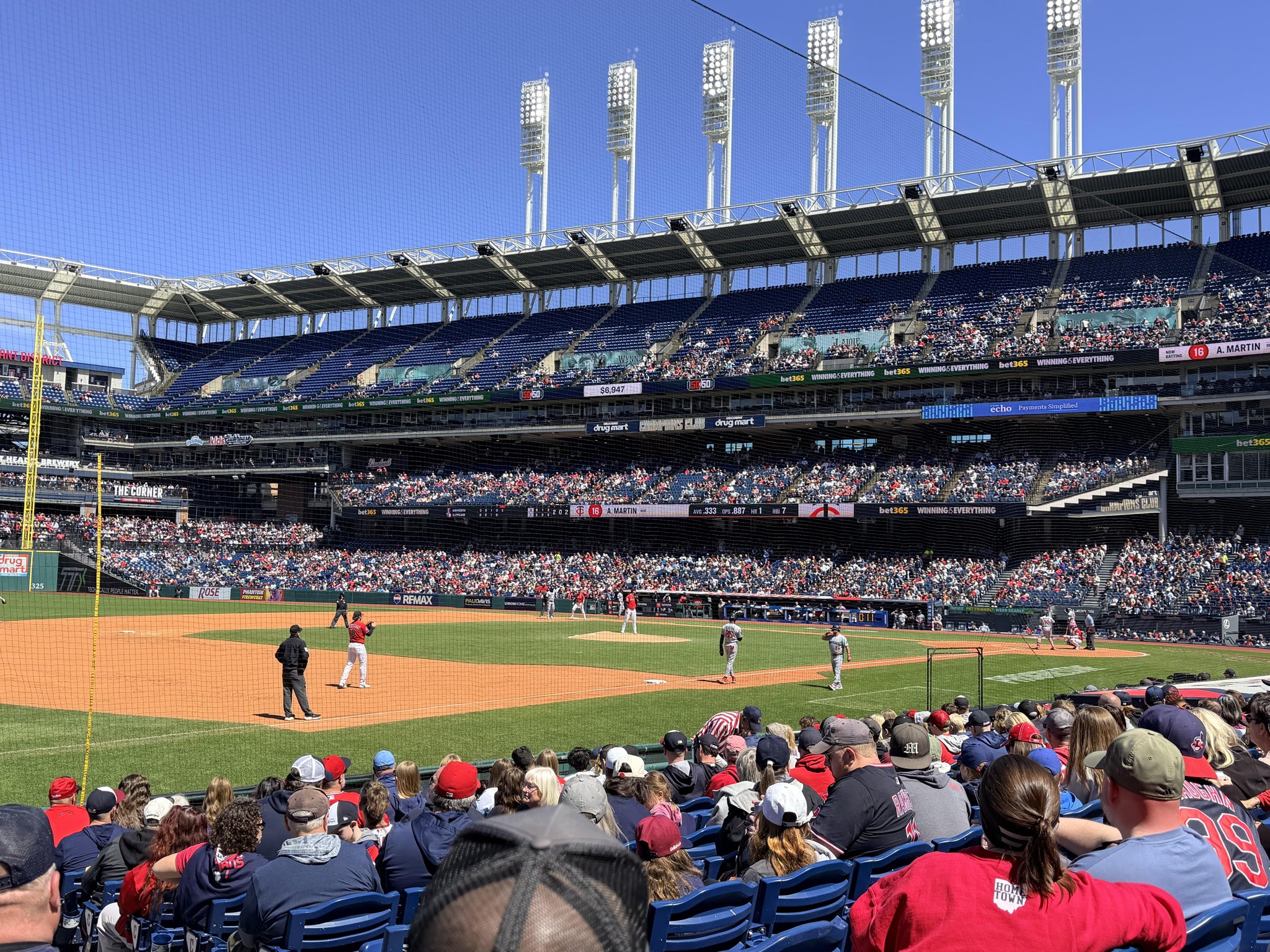 Real Fan View taken from Section 169 at Progressive Field by Nicole O