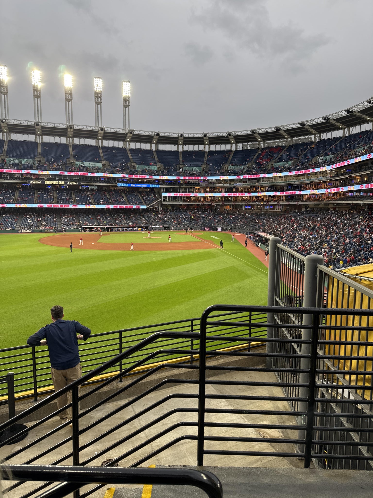 Vue réelle des fans prise de la Section 180 au site Progressive Field par Cory H