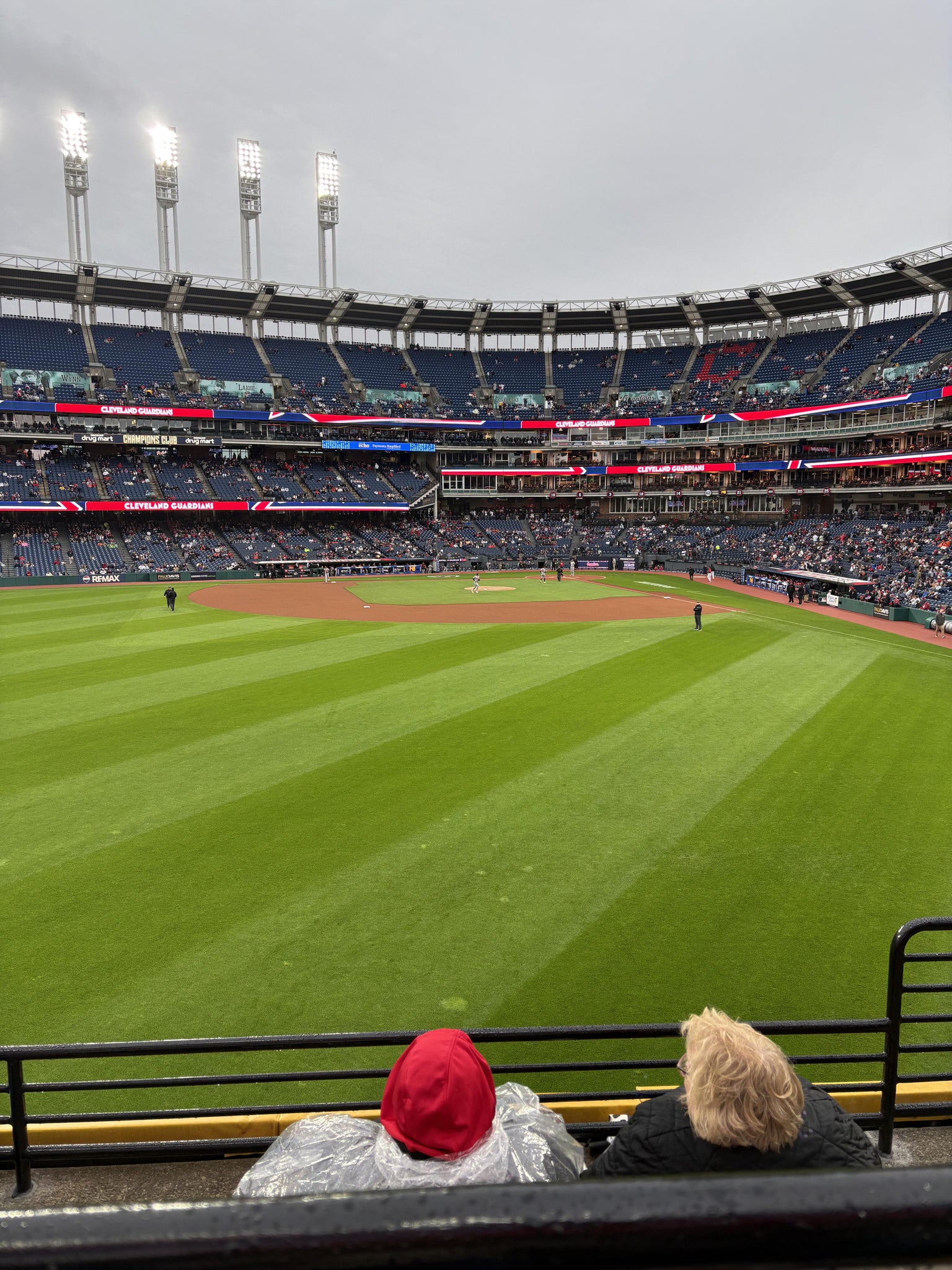 Vue réelle des fans prise de la Section 182 au site Progressive Field par Eric H