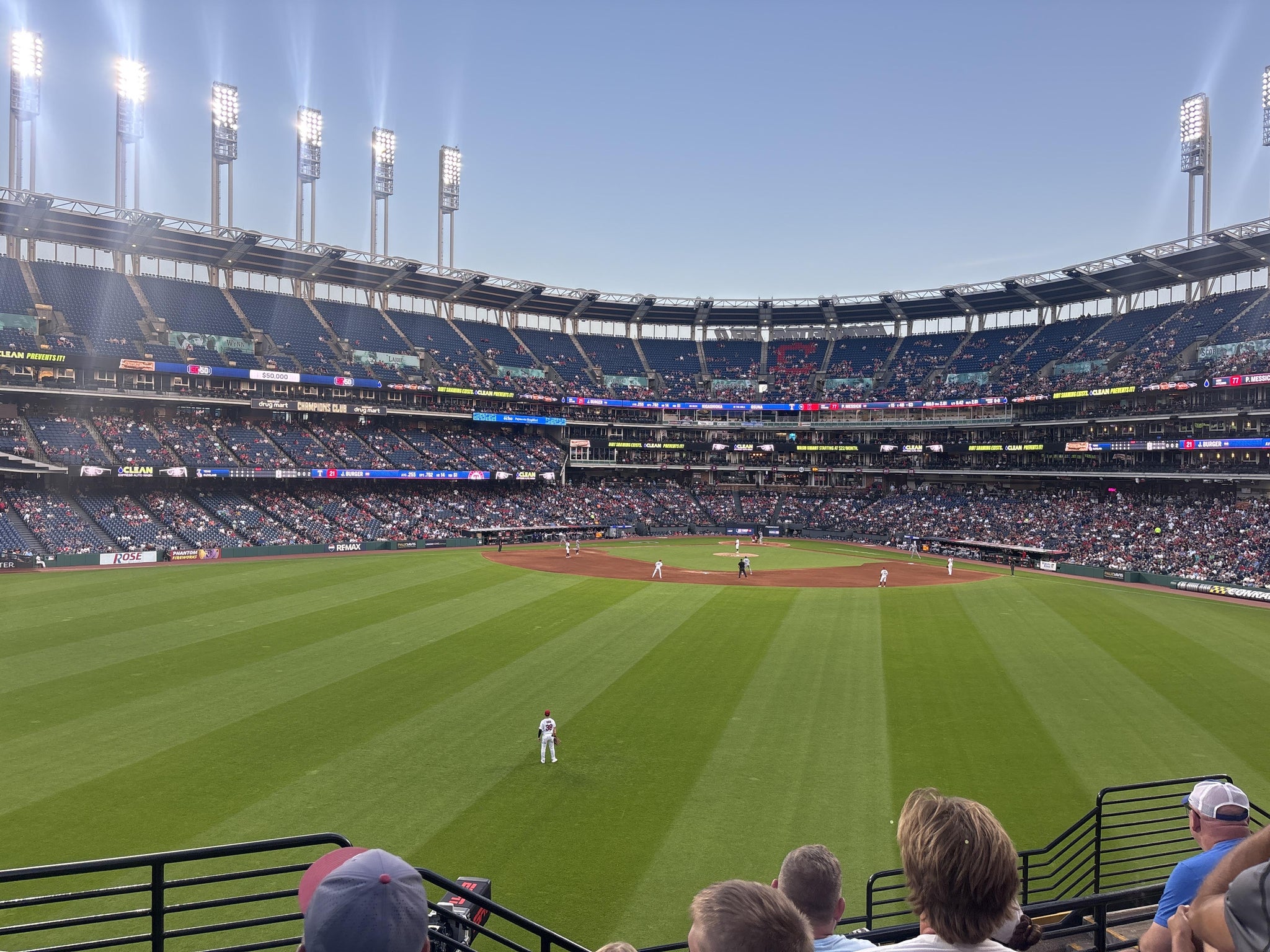 Vue réelle des fans prise de la Section 185 au site Progressive Field par Natalie B