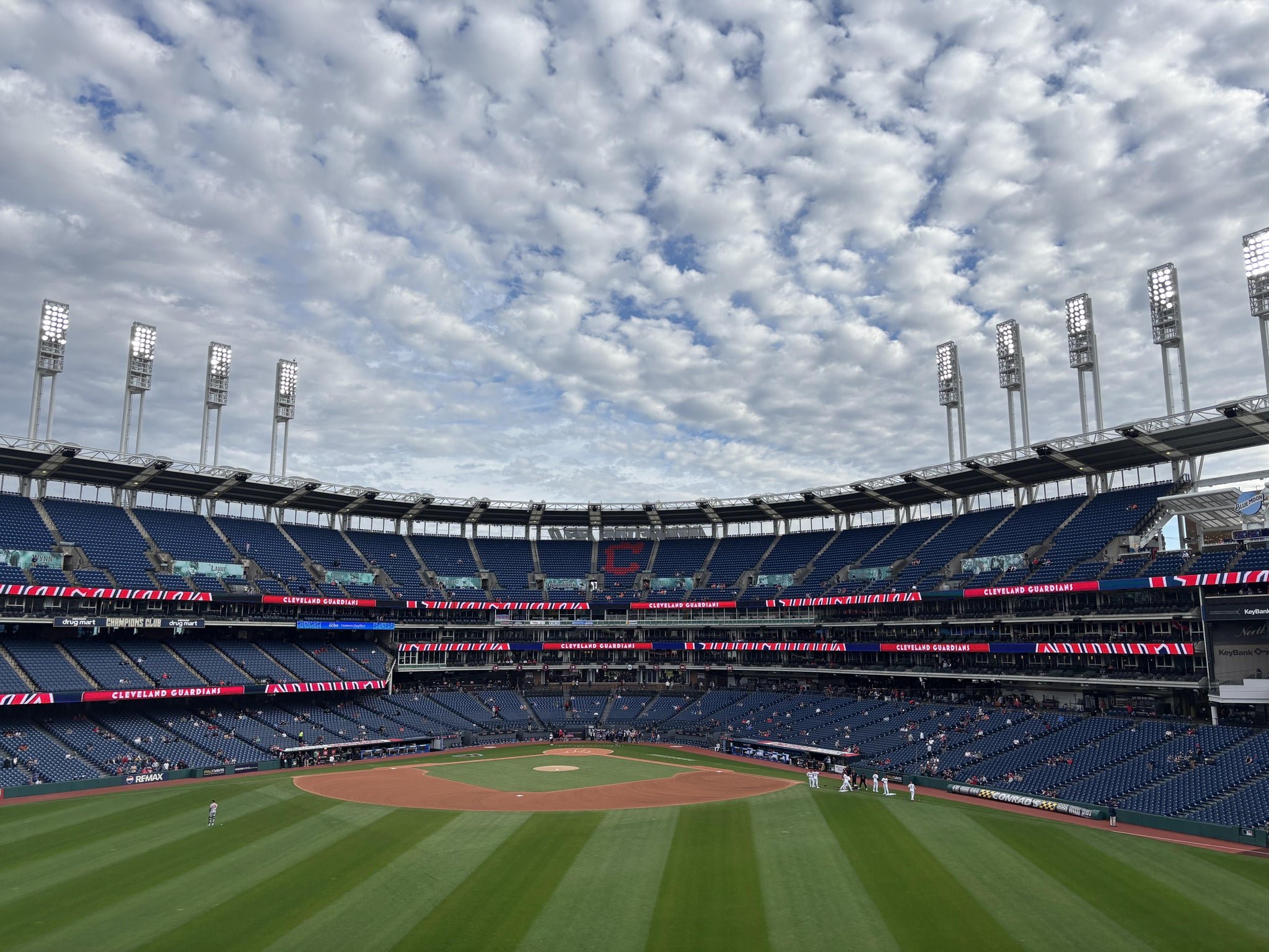 Vue réelle des fans prise de la Section 185 au site Progressive Field par Kiara M