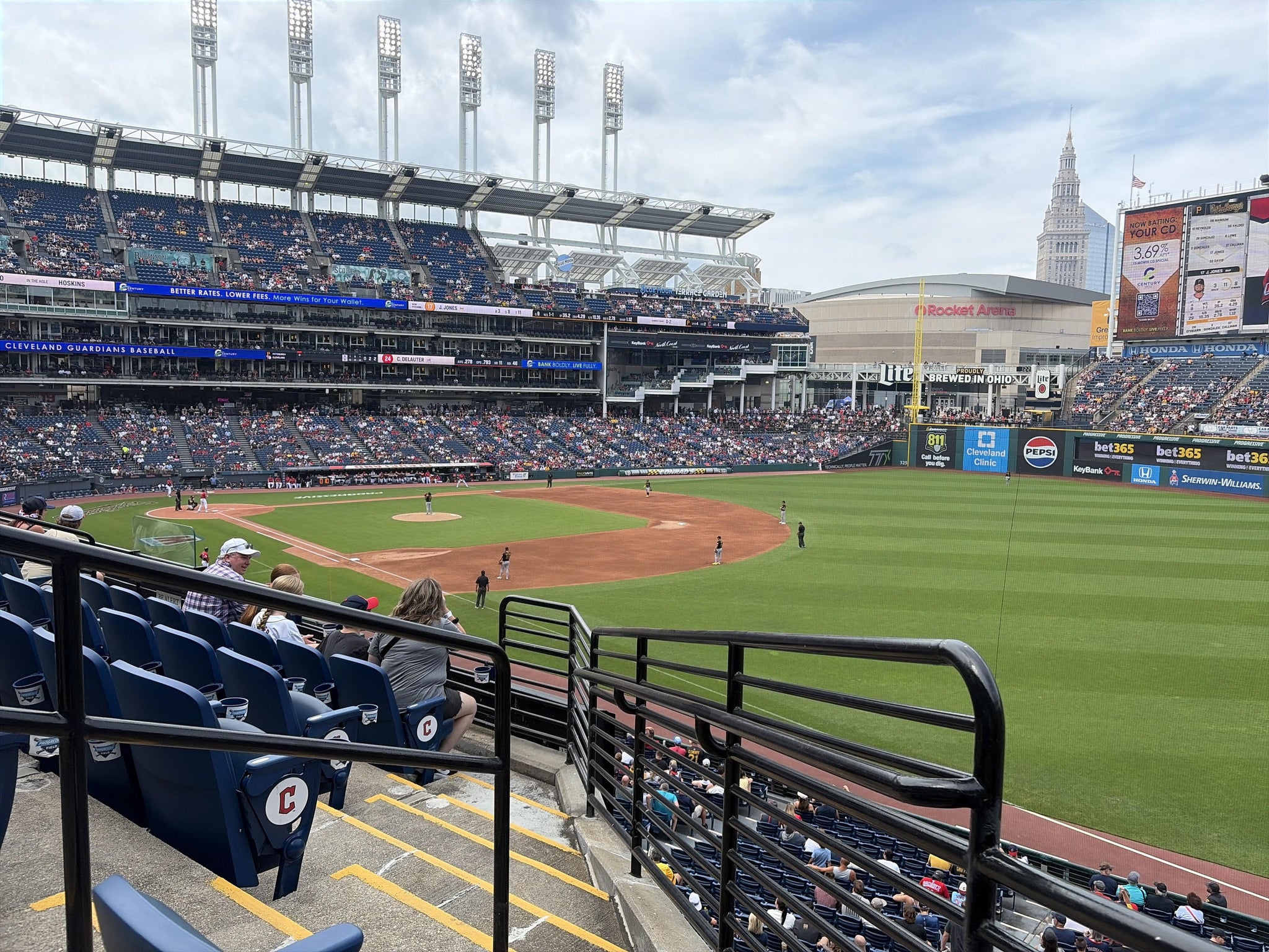 Real Fan View taken from Section 326 at Progressive Field by Nicholas C