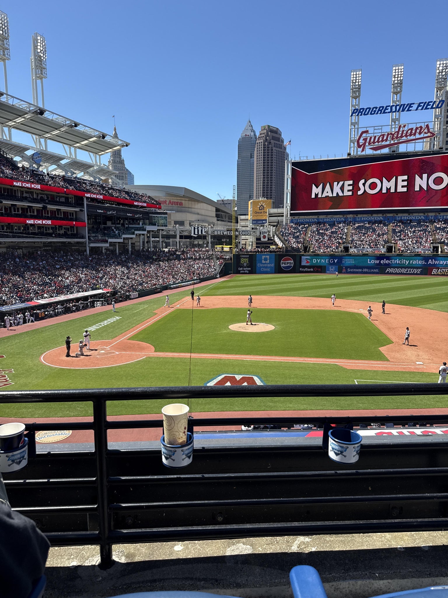 Vue réelle des fans prise de la Section 346 au site Progressive Field par Zak J