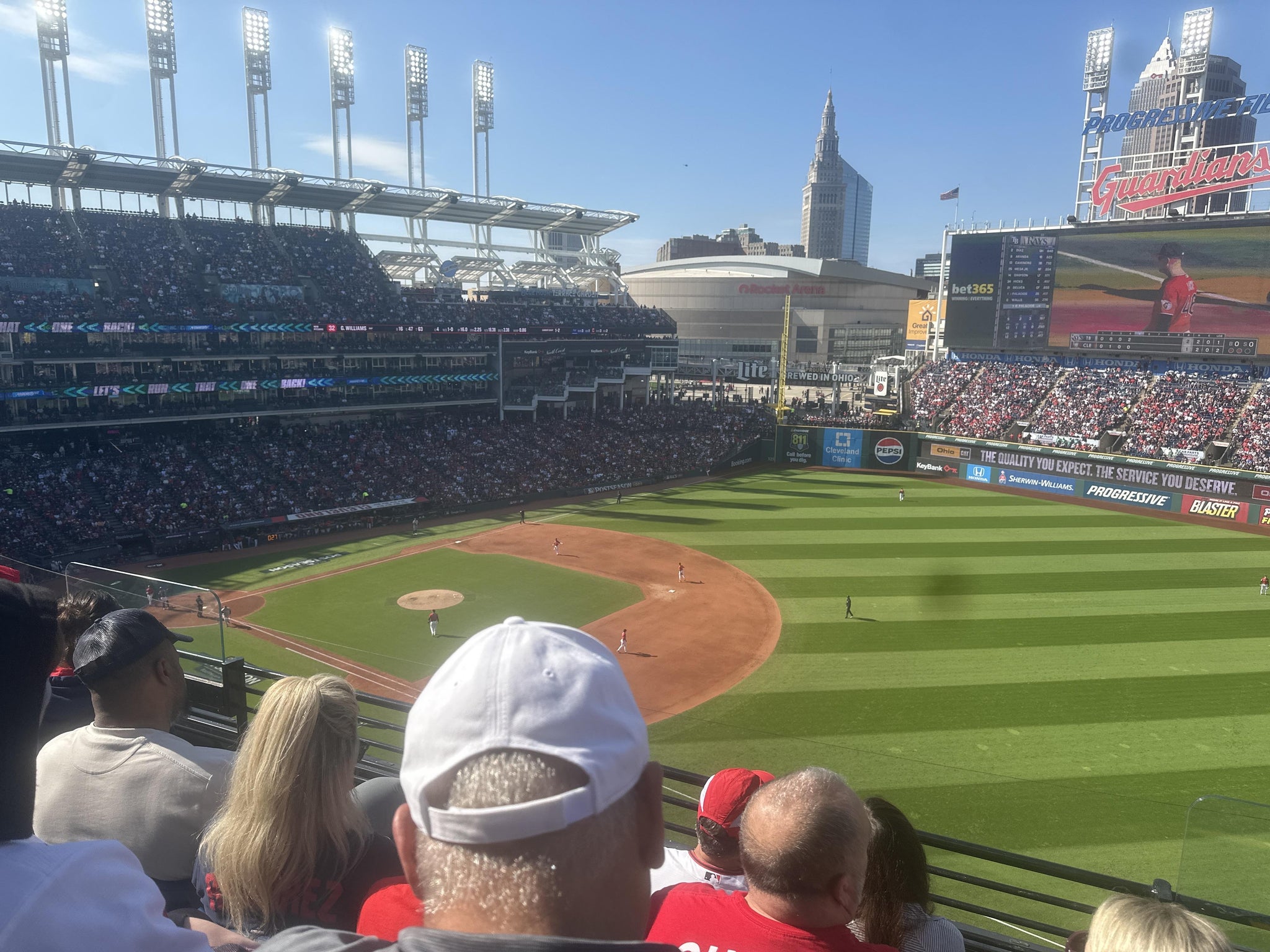 Real Fan View taken from Section 431 at Progressive Field by Brianna B