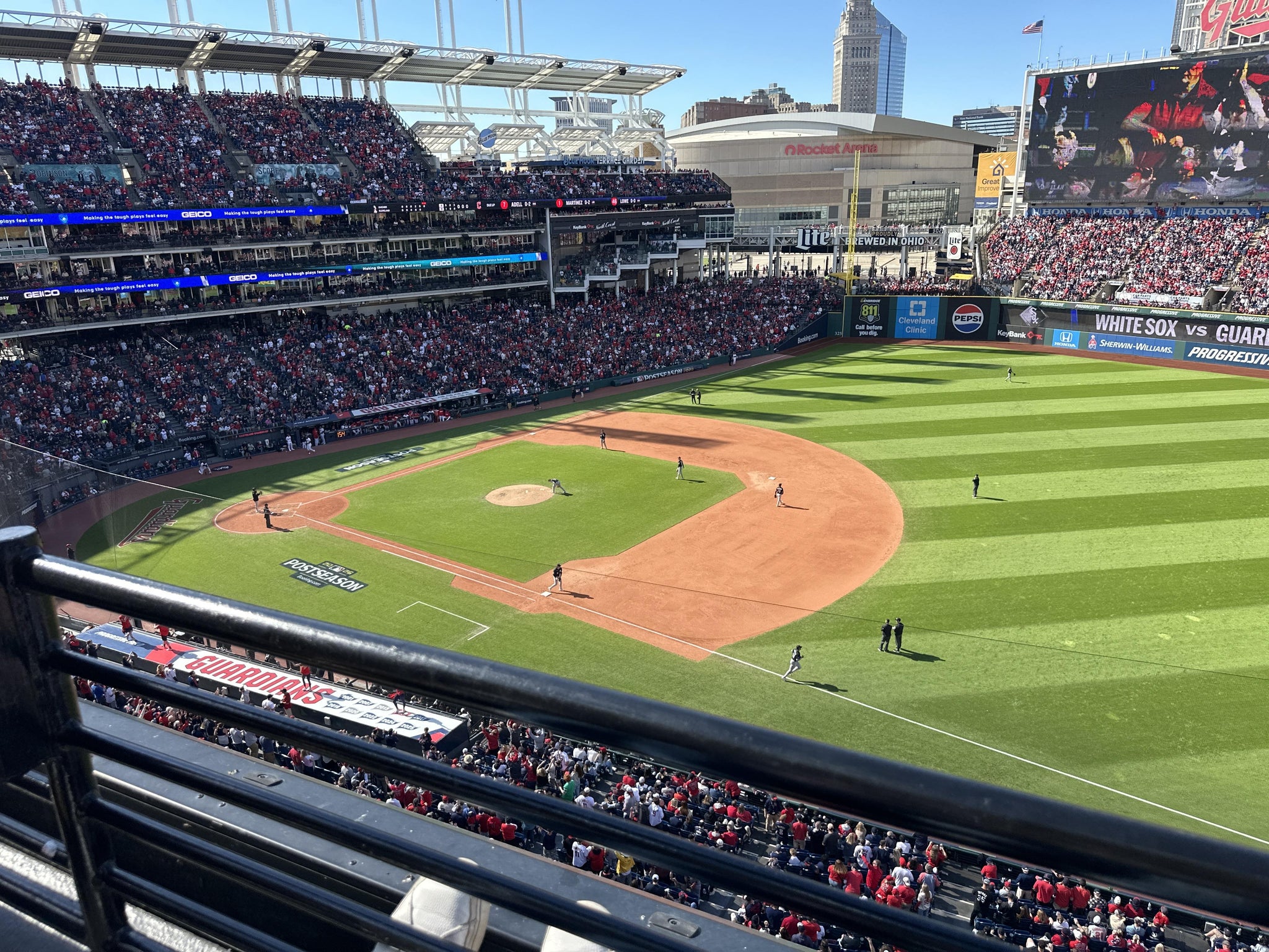 Real Fan View taken from Section 432 at Progressive Field by Phil P