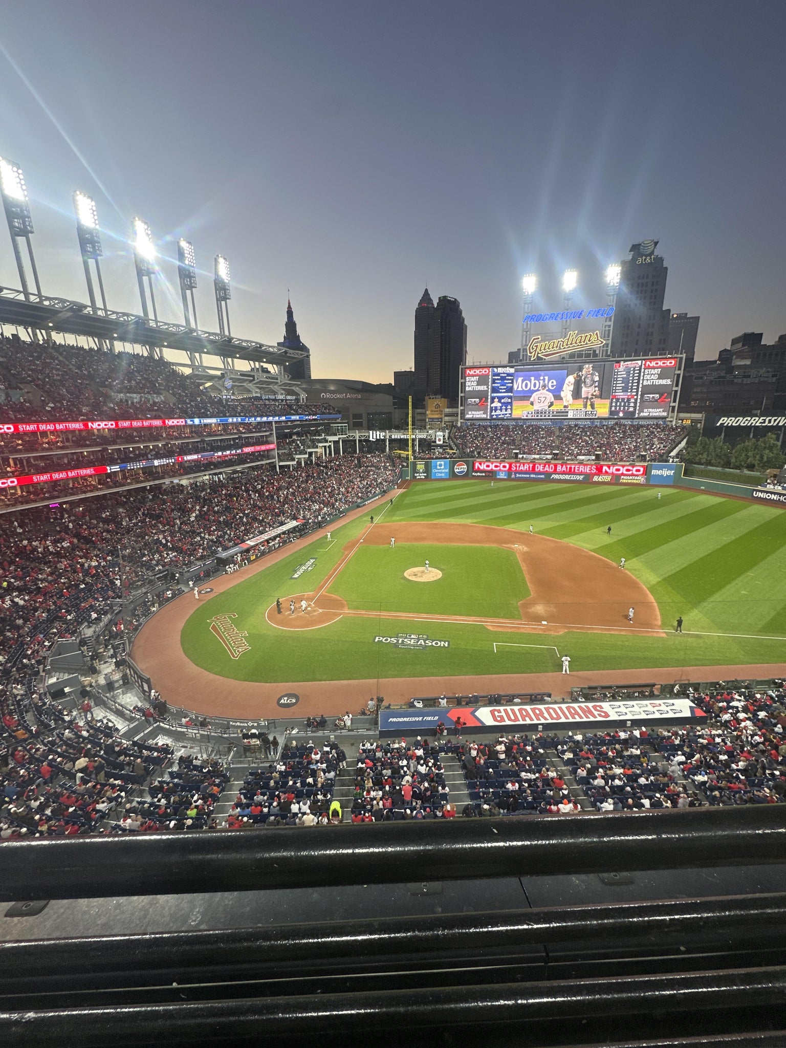Real Fan View taken from Section 447 at Progressive Field by Anonymous User