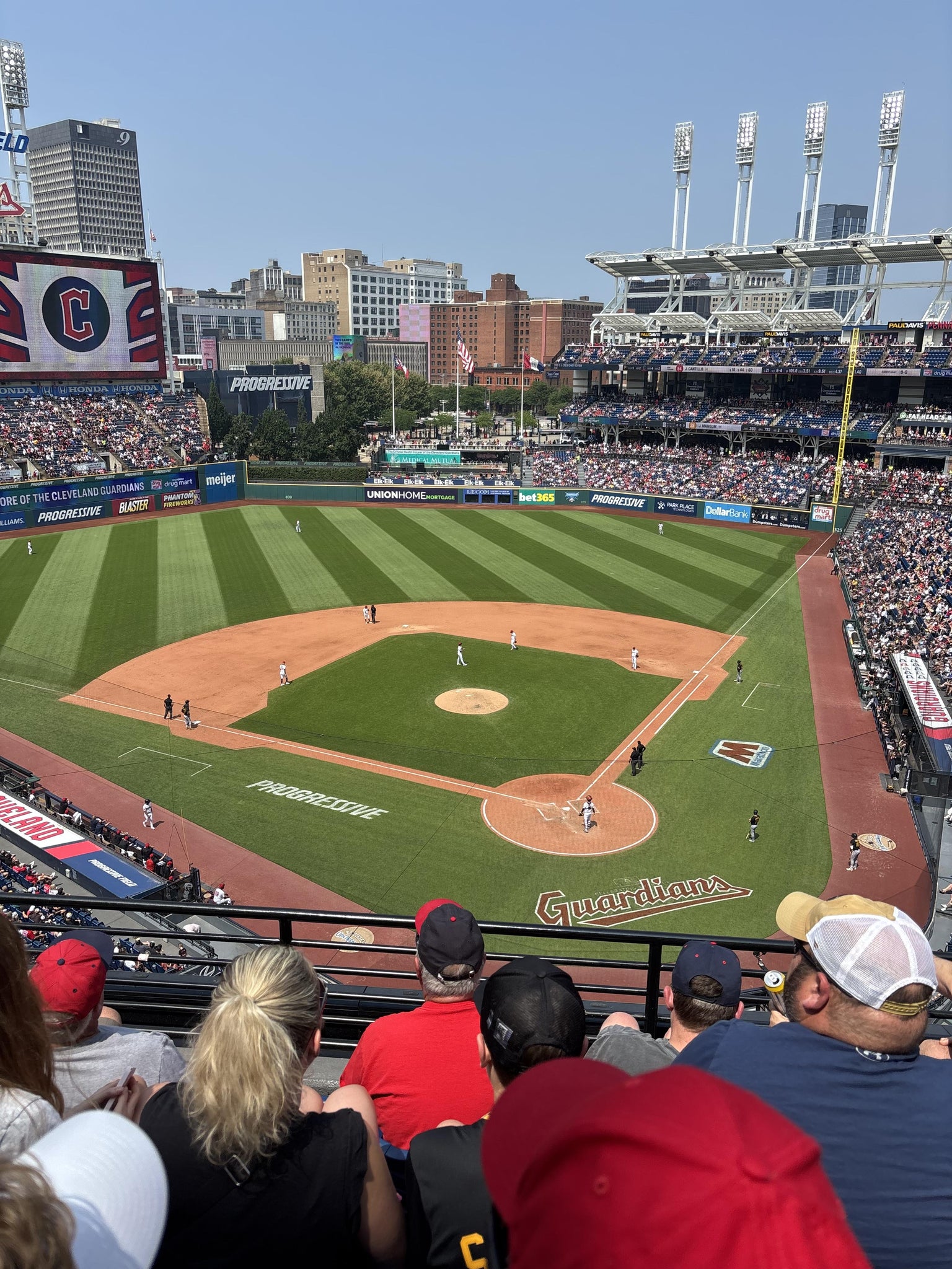 Real Fan View taken from Section 455 at Progressive Field by Domenic N
