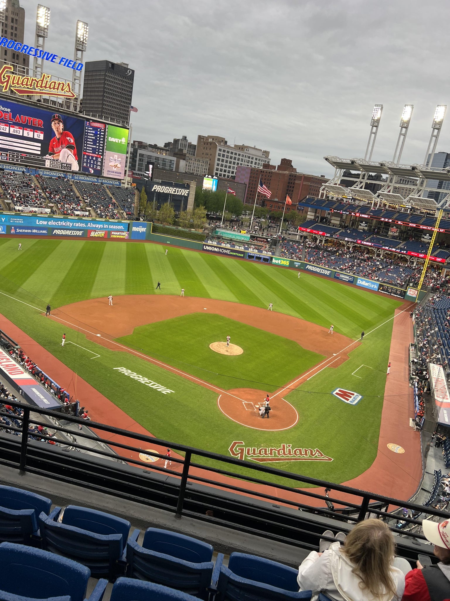 Real Fan View taken from Section 456 at Progressive Field by Marie S
