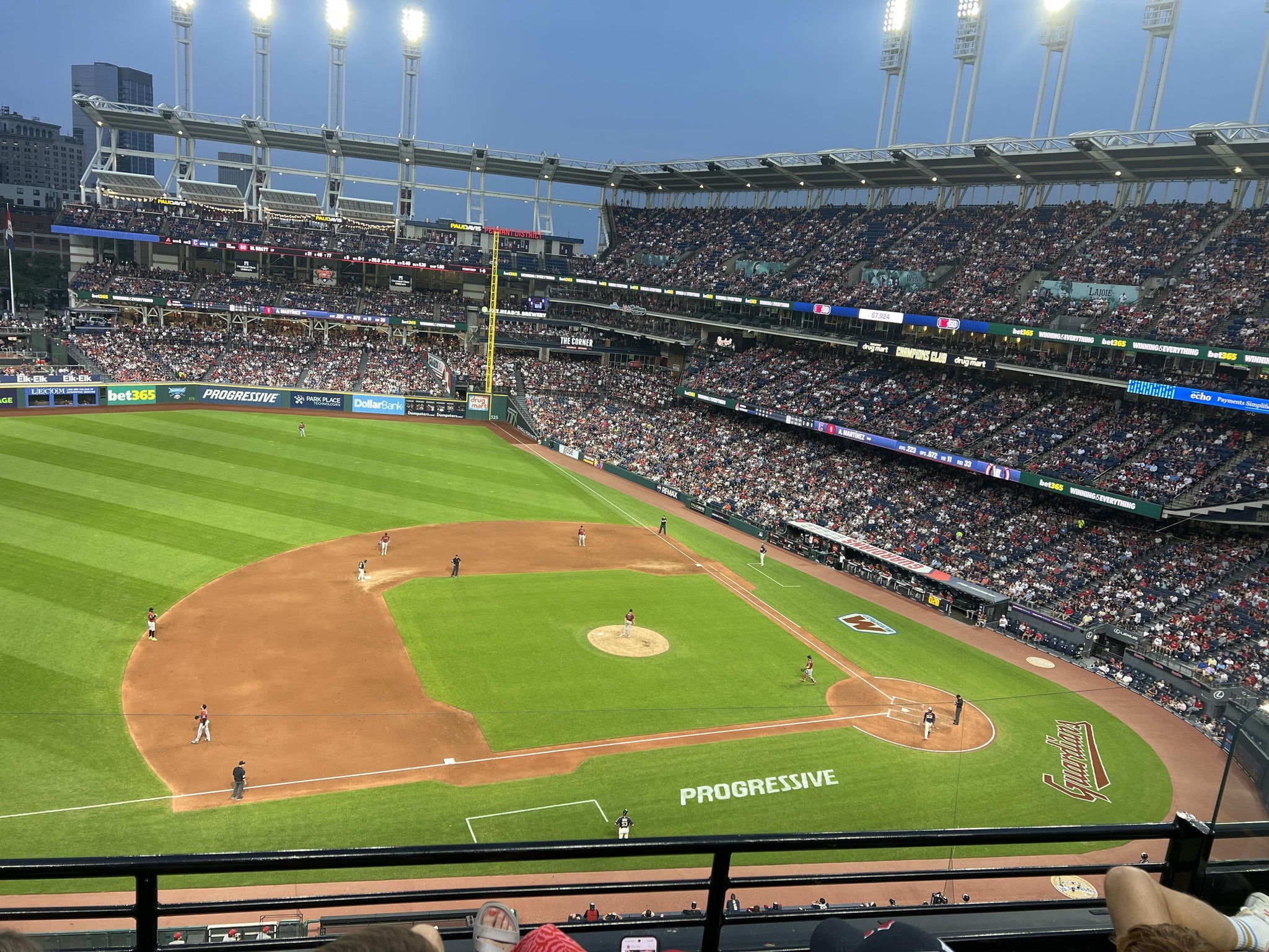 Real Fan View taken from Section 464 at Progressive Field by Roslyn M