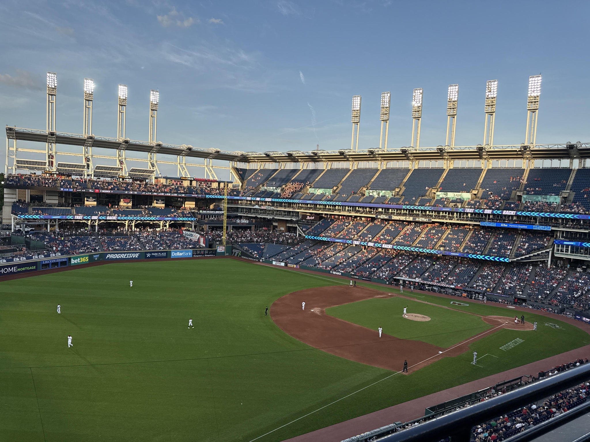 Vue réelle des fans prise de la Section 475 au site Progressive Field par Wensdee W