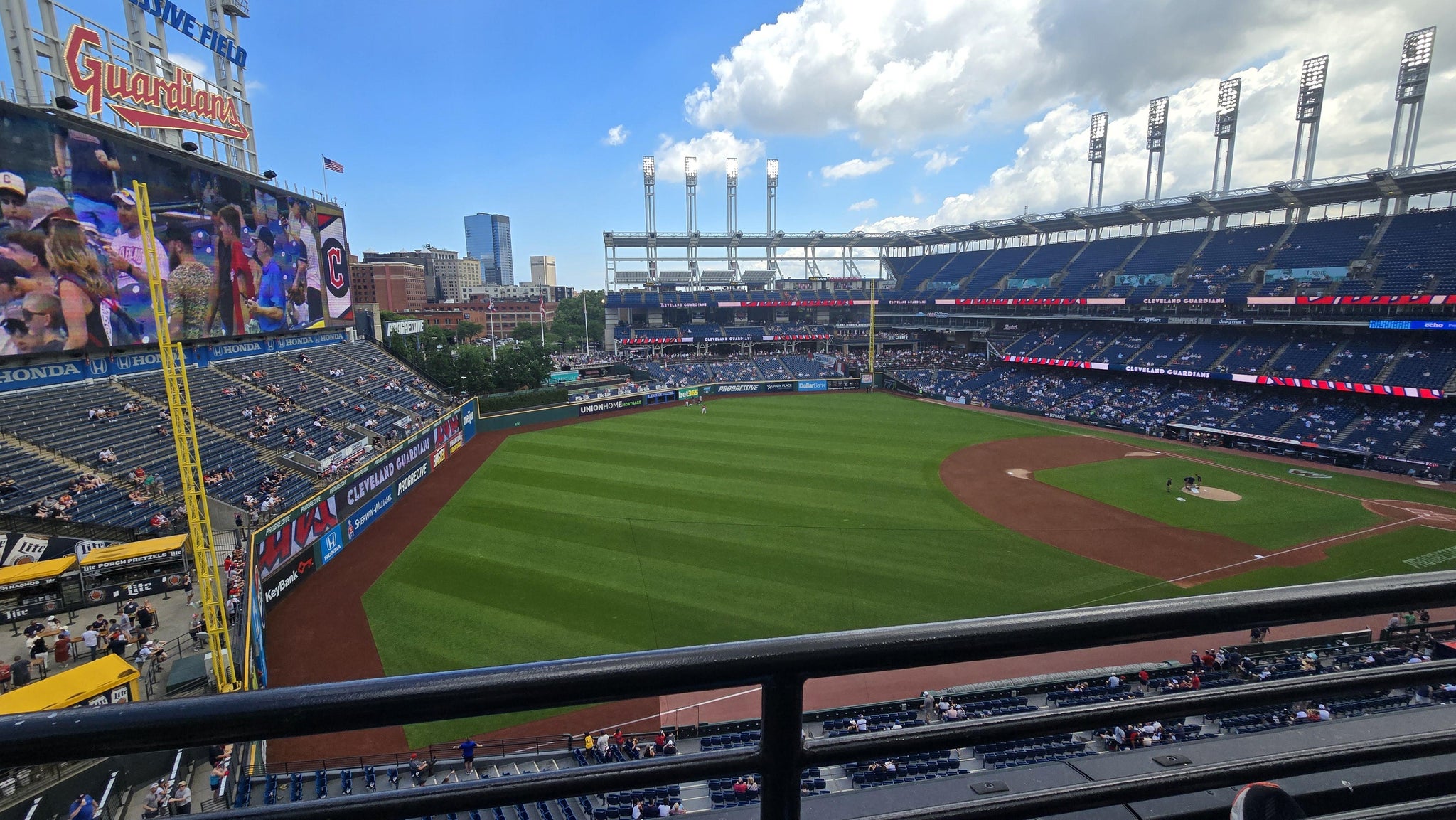 Real Fan View taken from Section 475 at Progressive Field by Brandin H