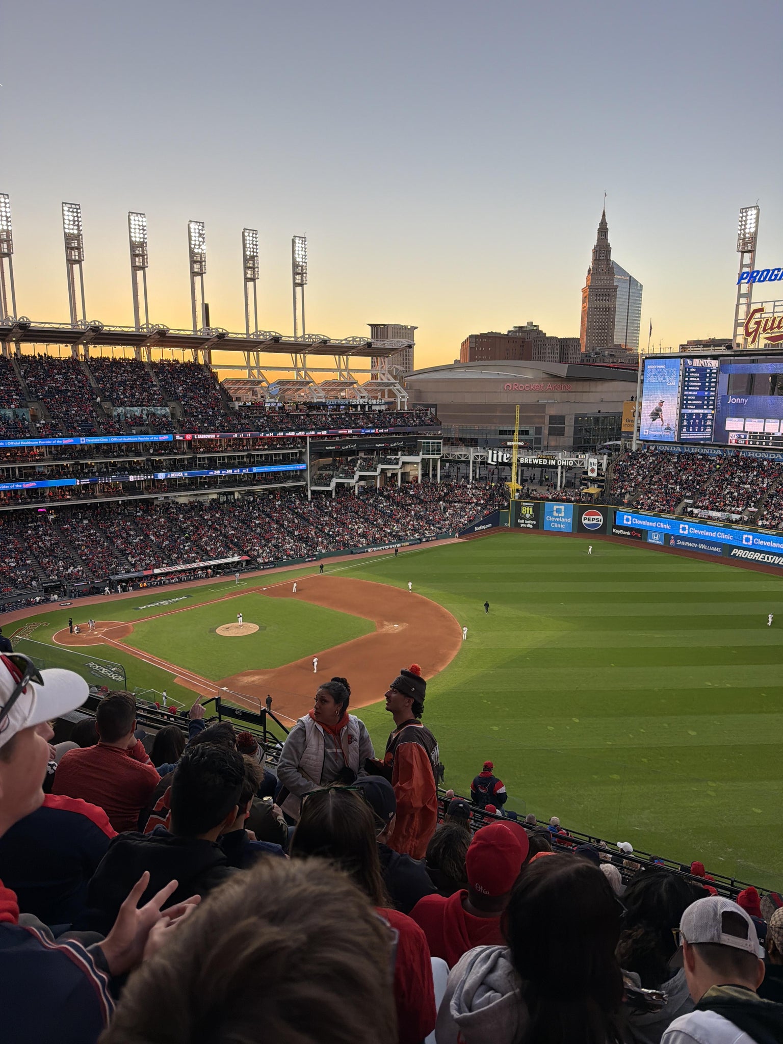 Real Fan View taken from Section 528 at Progressive Field by Kristan P