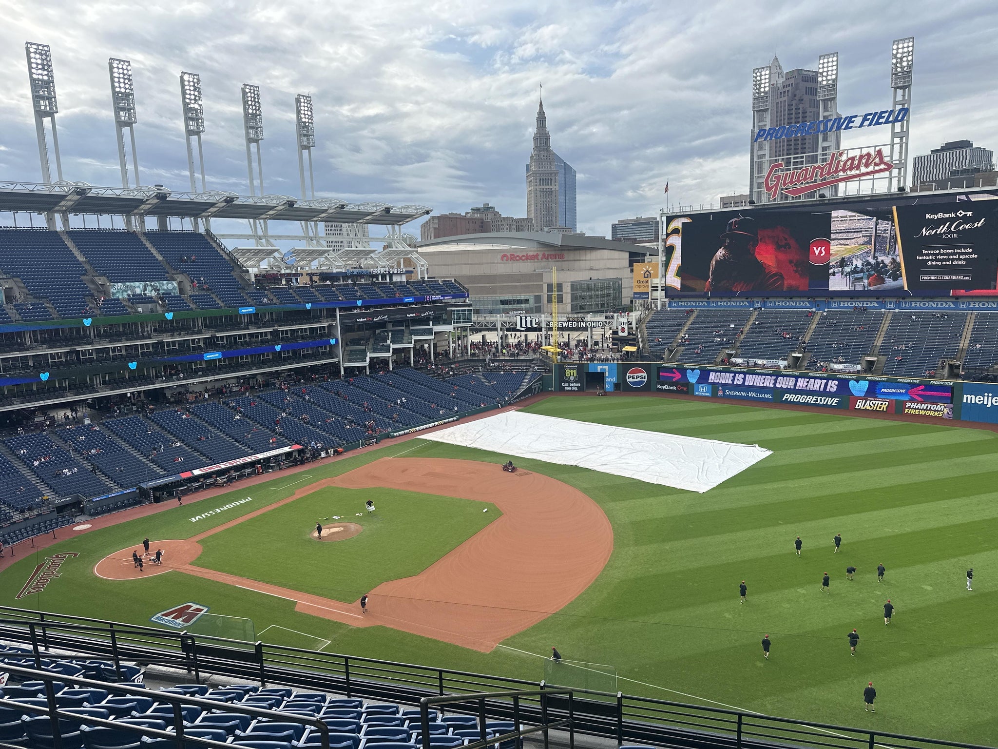 Vue réelle des fans prise de la Section 533 au site Progressive Field par Padraic S