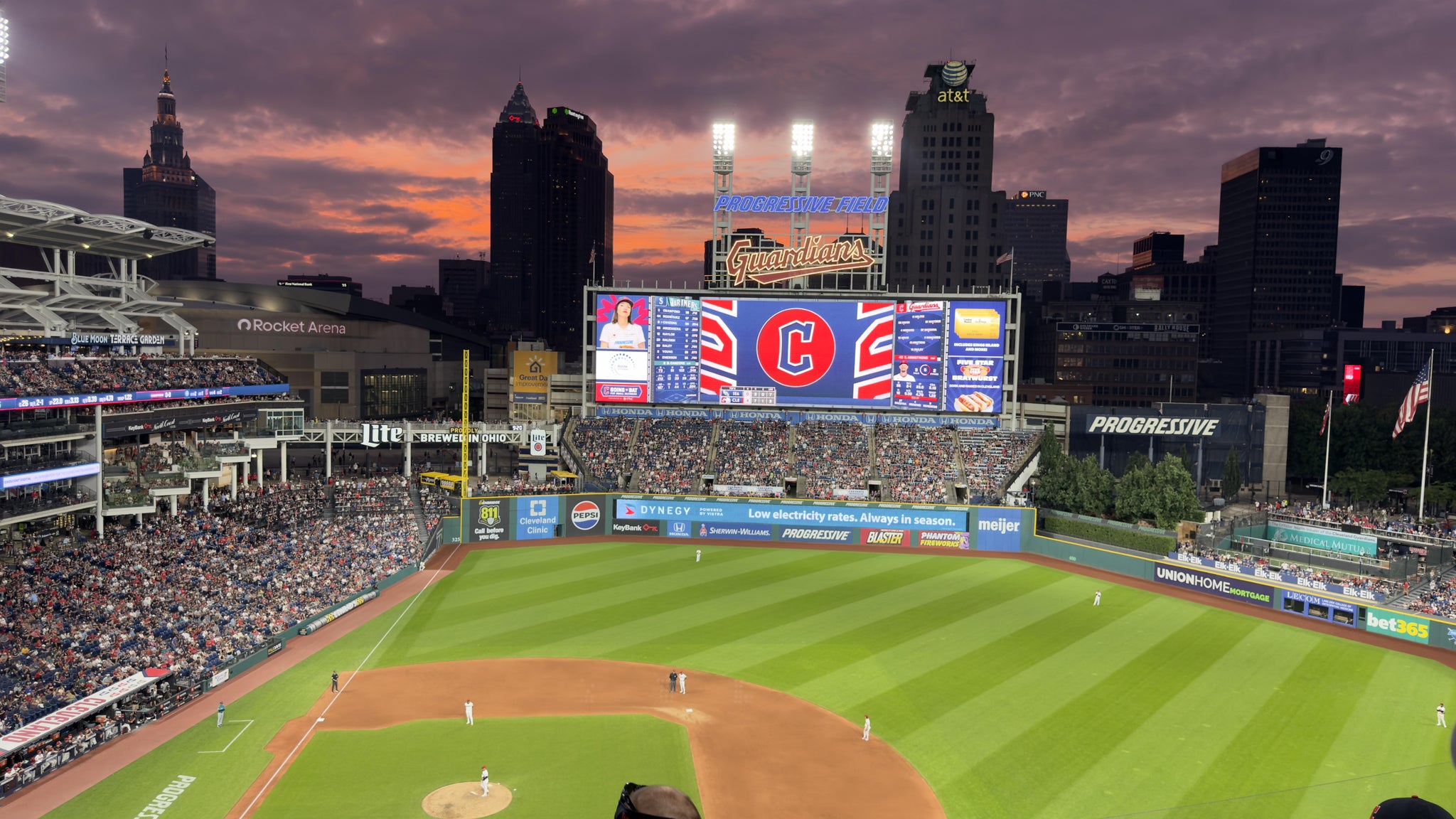 Vue réelle des fans prise de la Section 546 au site Progressive Field par Anonymous User