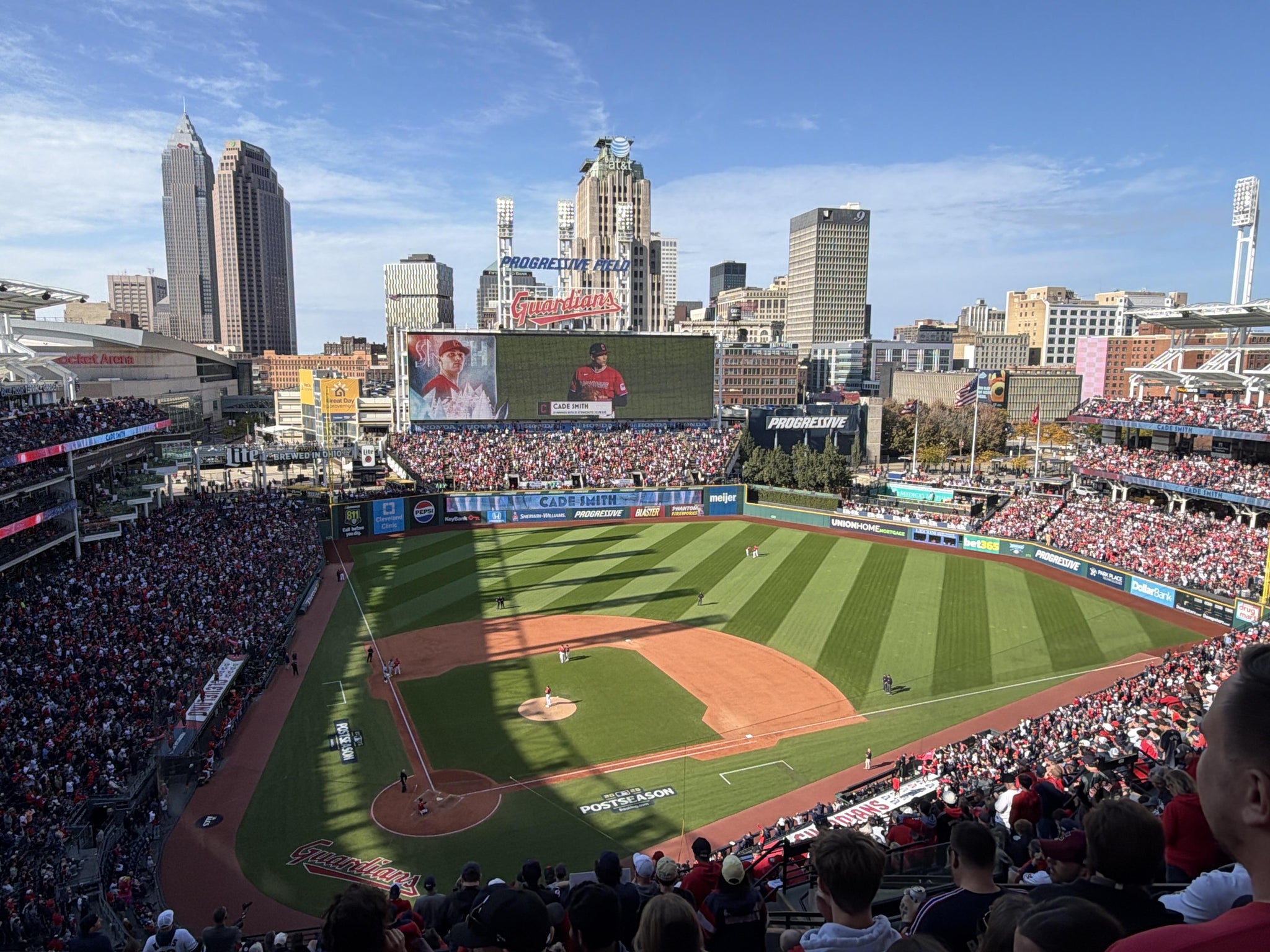 Real Fan View taken from Section 551 at Progressive Field by Terry B