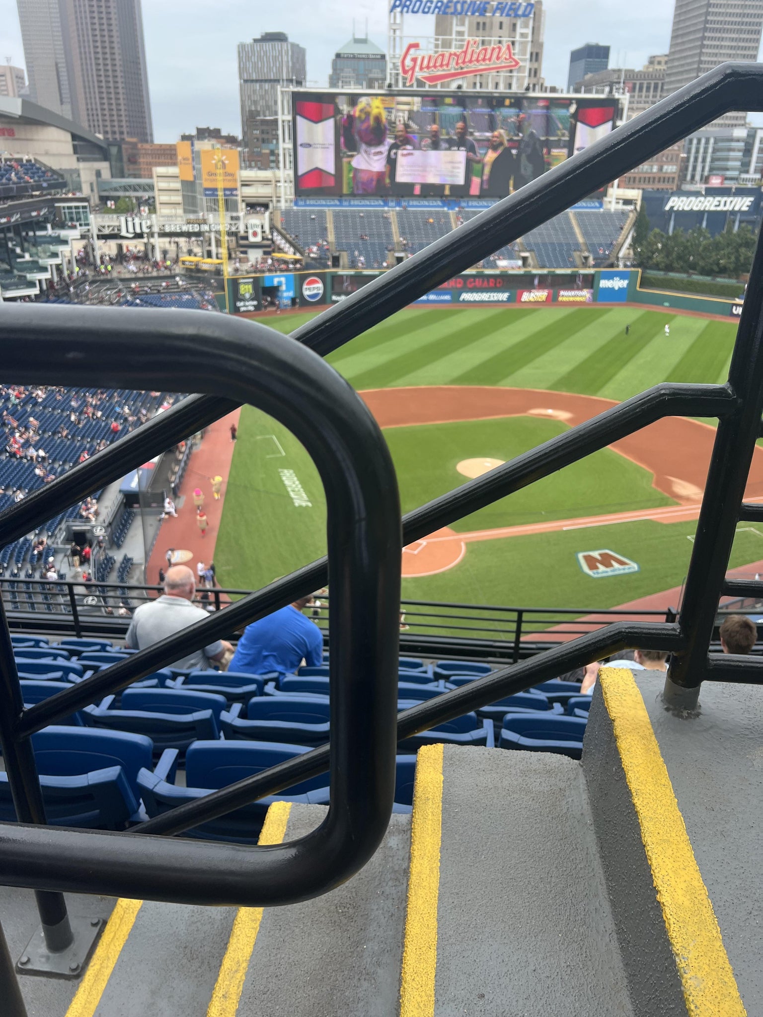 Vue réelle des fans prise de la Section 552 au site Progressive Field par Matt R