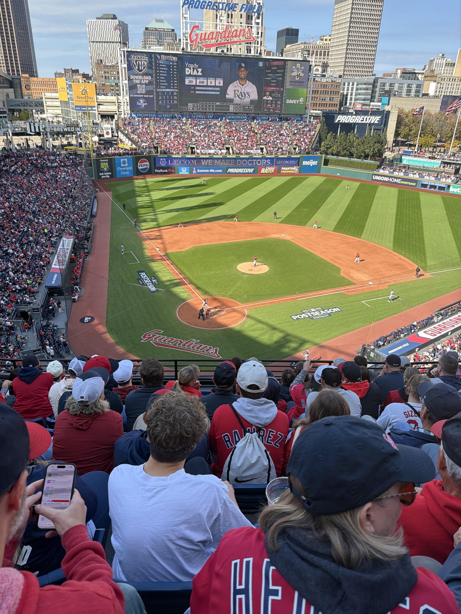 Real Fan View taken from Section 552 at Progressive Field by Keith R