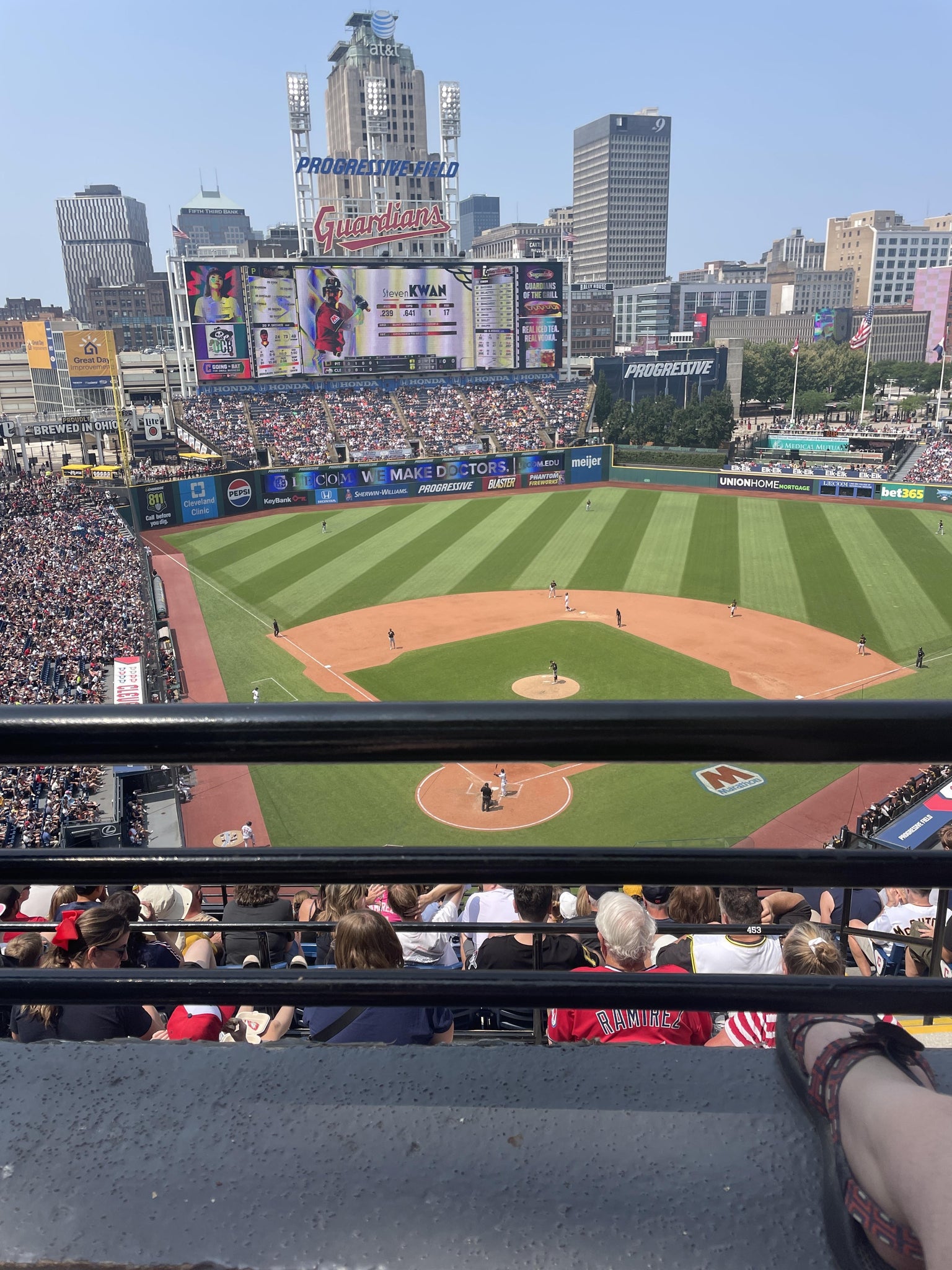 Real Fan View taken from Section 553 at Progressive Field by Caleb H