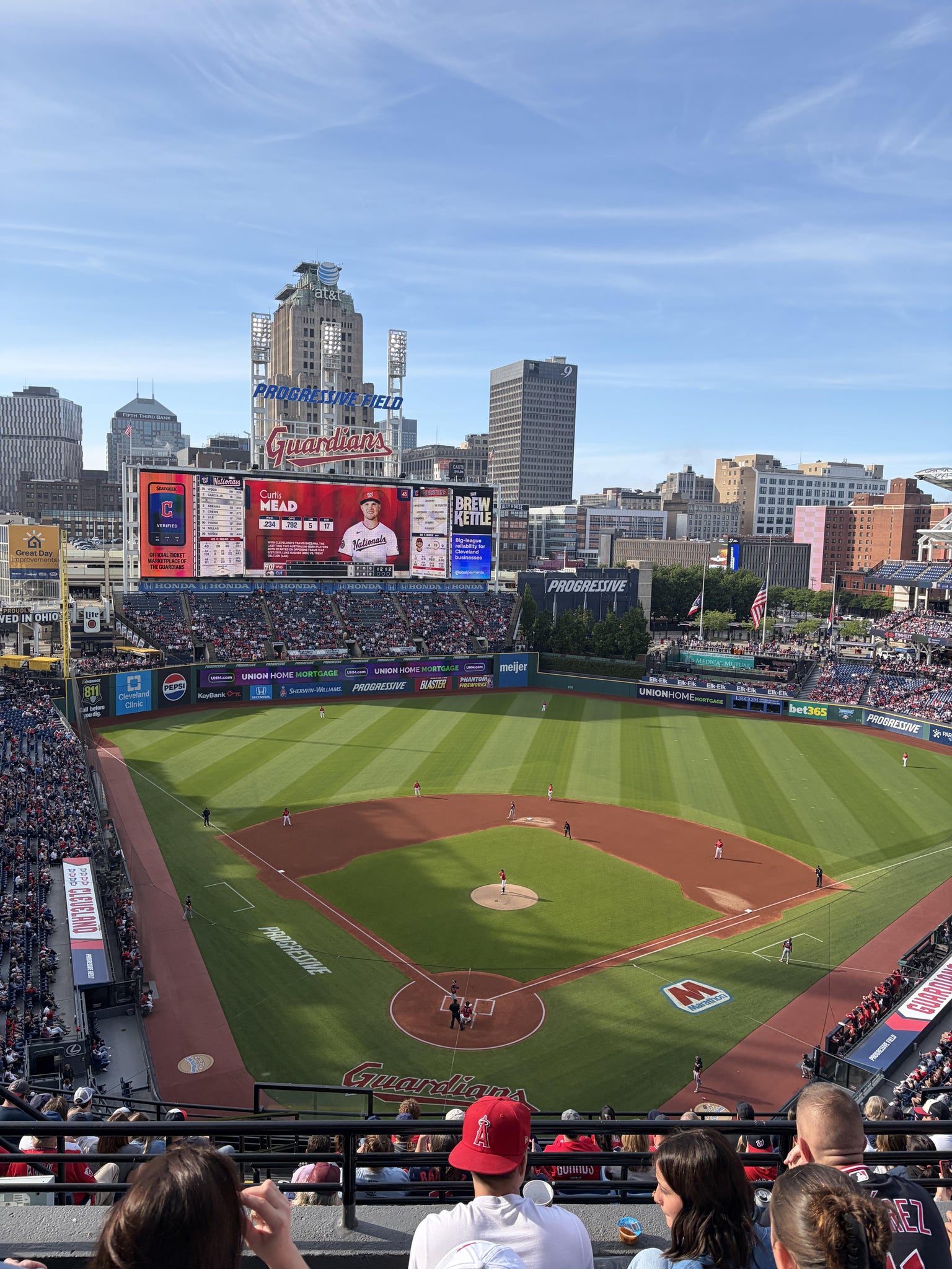 Real Fan View taken from Section 553 at Progressive Field by Caitlin M