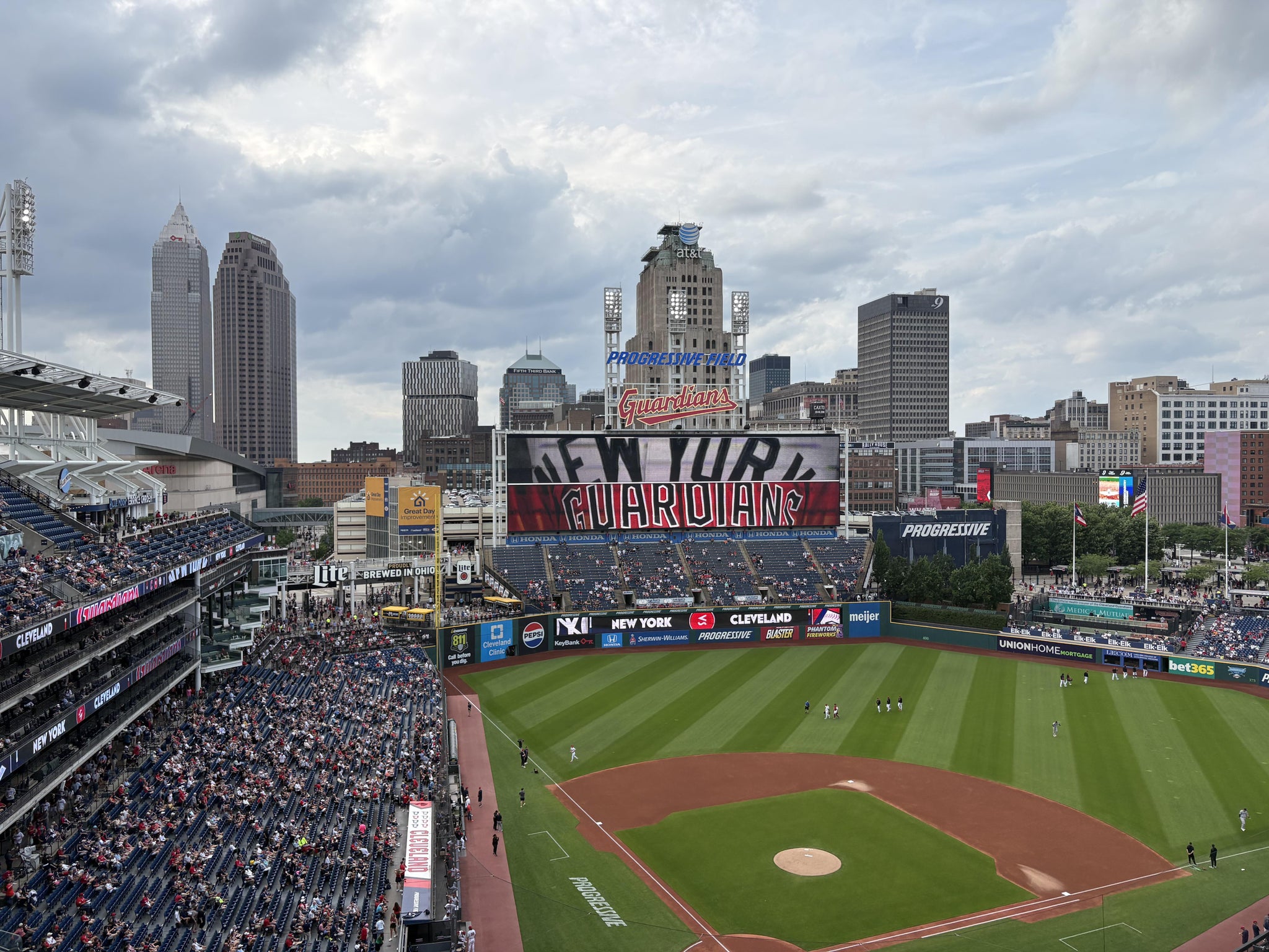 Real Fan View taken from Section 553 at Progressive Field by Troy A