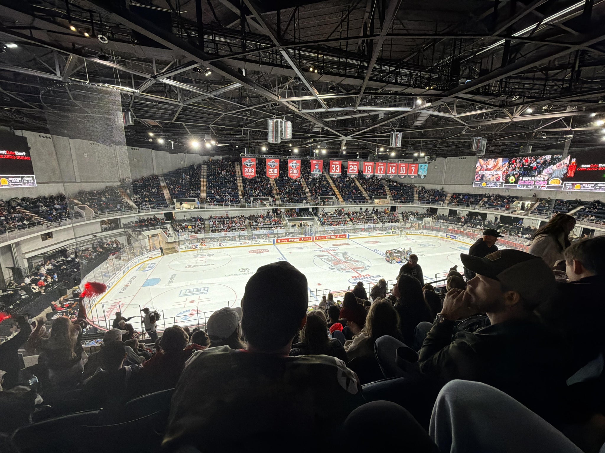 Real Fan View taken from Section 325 U at Propst Arena at the Von Braun Center by Andrew B