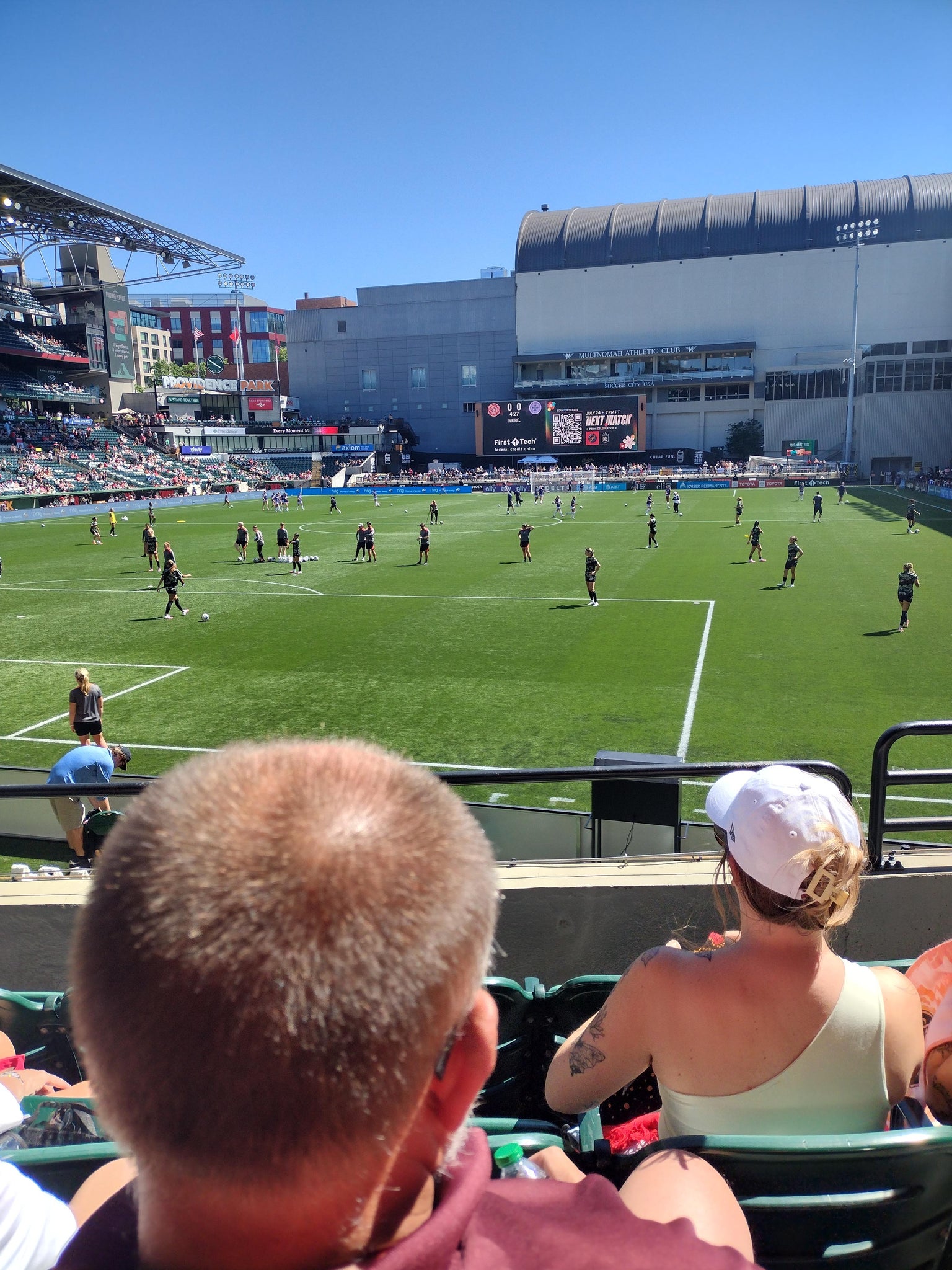 Vue réelle des fans prise de la Section 109 au site Providence Park par Allen L