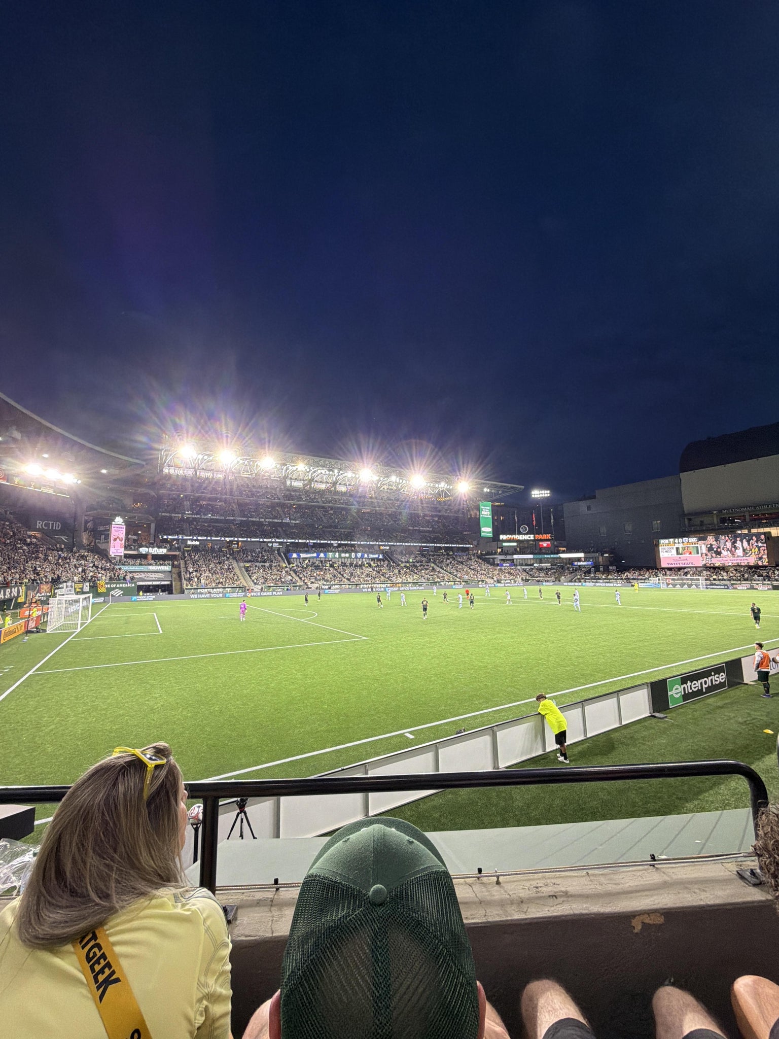 Vue réelle des fans prise de la Section 113 au site Providence Park par Alexander S