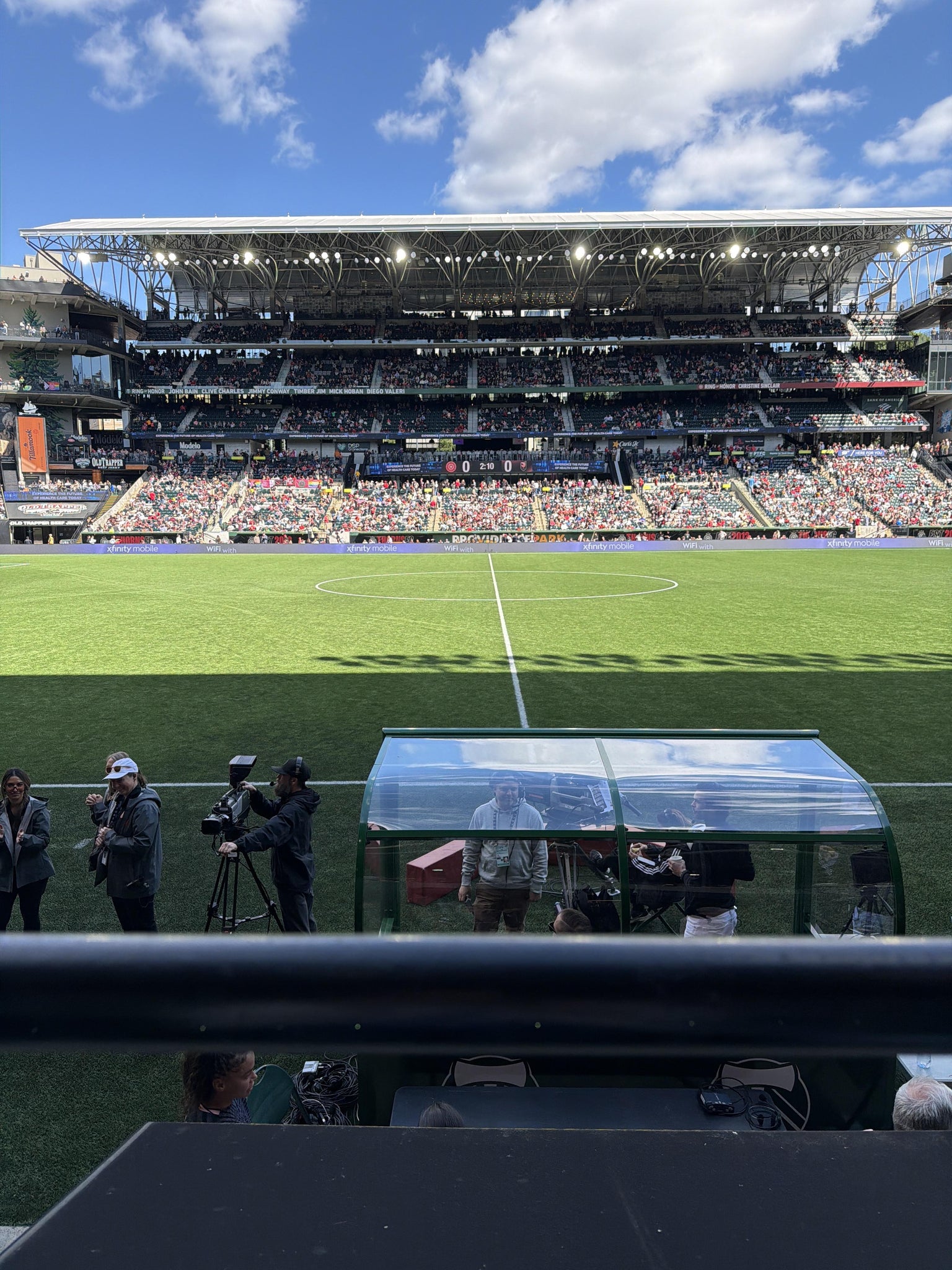 Real Fan View taken from Section 118 at Providence Park by Linda C